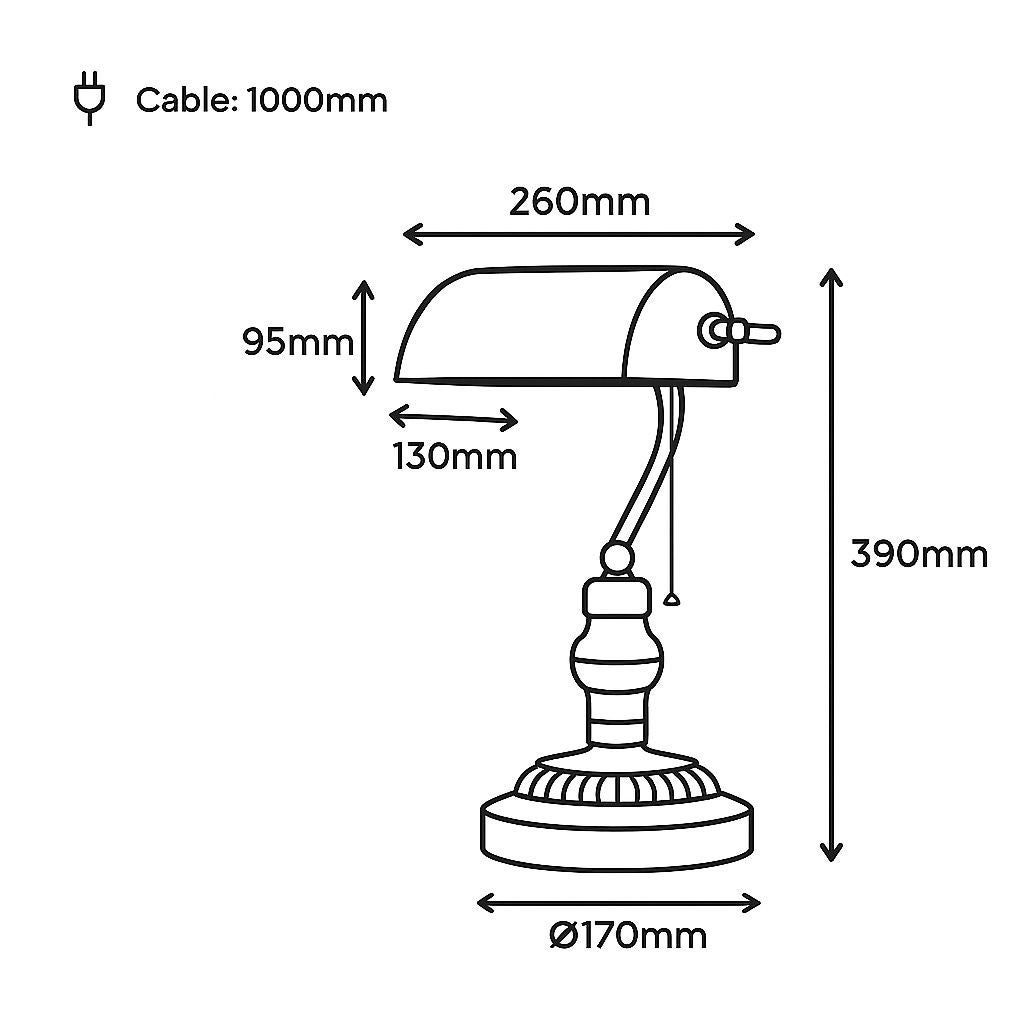 Lampe de table vintage 