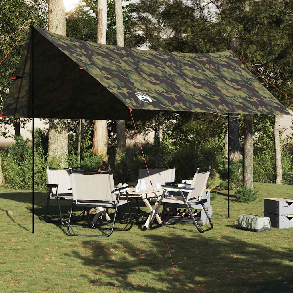 Tapis De Sol Octogonal Imperméable Pour Camping - Tissu Oxford 210D, 4.1x4.1 M, Avec Sac - 2