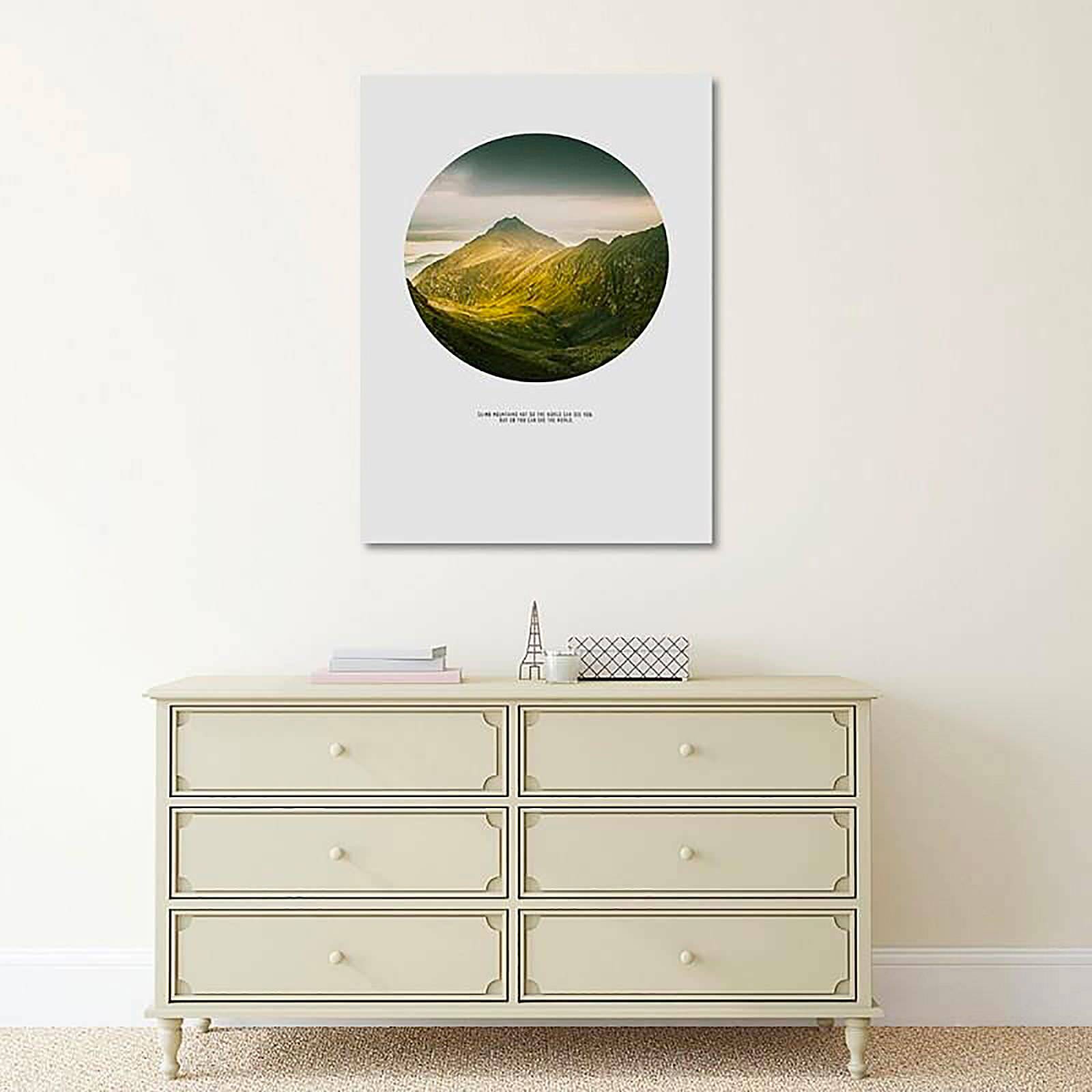 Tableau bois escalader des montagnes - 60 x 80 cm - 5