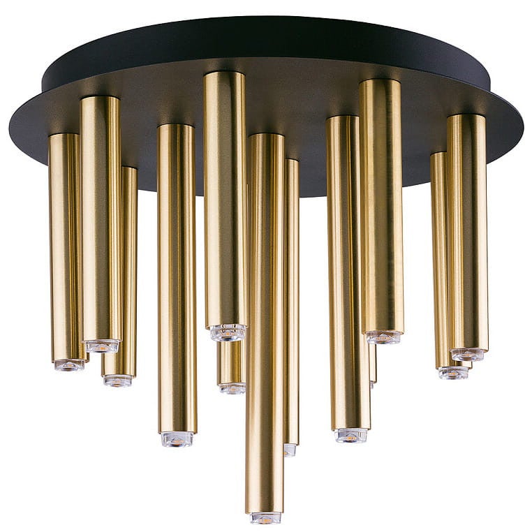 Plafon Stalactite okrągły czarno-złoty 13xG9x10W wym: 24 x 34 cm IP20 metal Nowodvorski Lighting