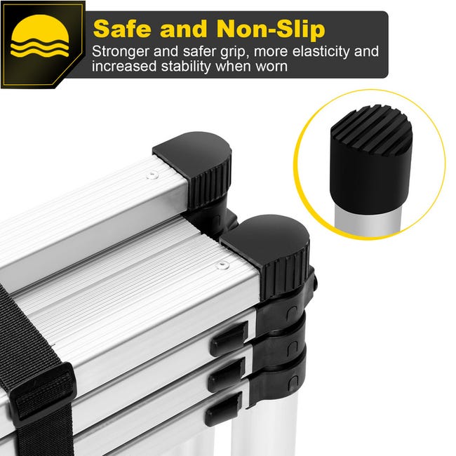 Scala Telescopica Gimisgu - Alluminio, 1.4m-1.7m, Portata 150kg, Antiscivolo - Foto 6