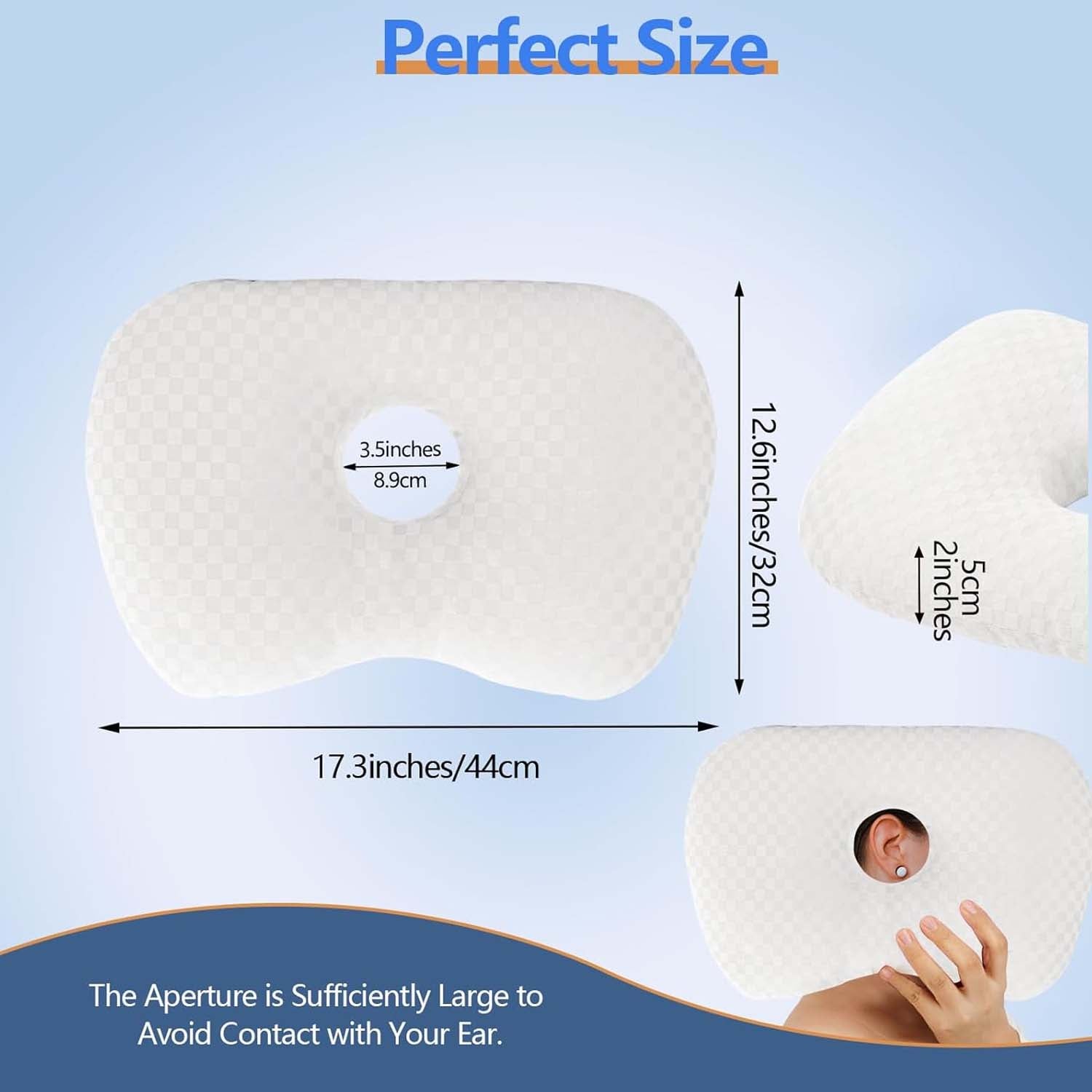 Oreiller Pour Dormeurs Latéraux,Oreiller Pour Dormeur Latéral Avec Trou Pour Bras - Soutien