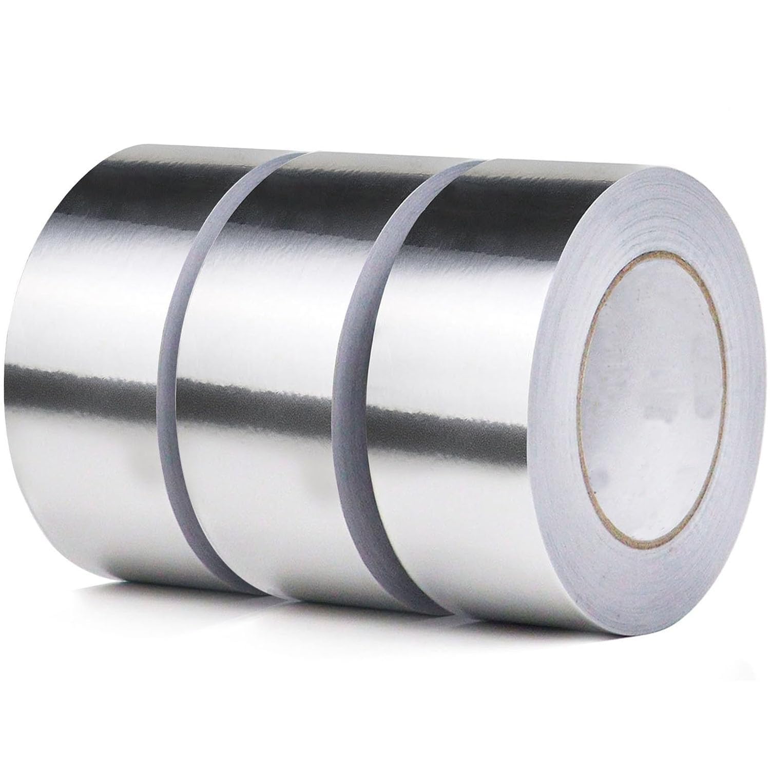 Zestaw 3 taśm aluminiowych klejących 50 mm x 10 m. Taśma wytrzymuje temperatury od -20°C do 80°C. Aluminiowa taśma klejąca jest idealna do