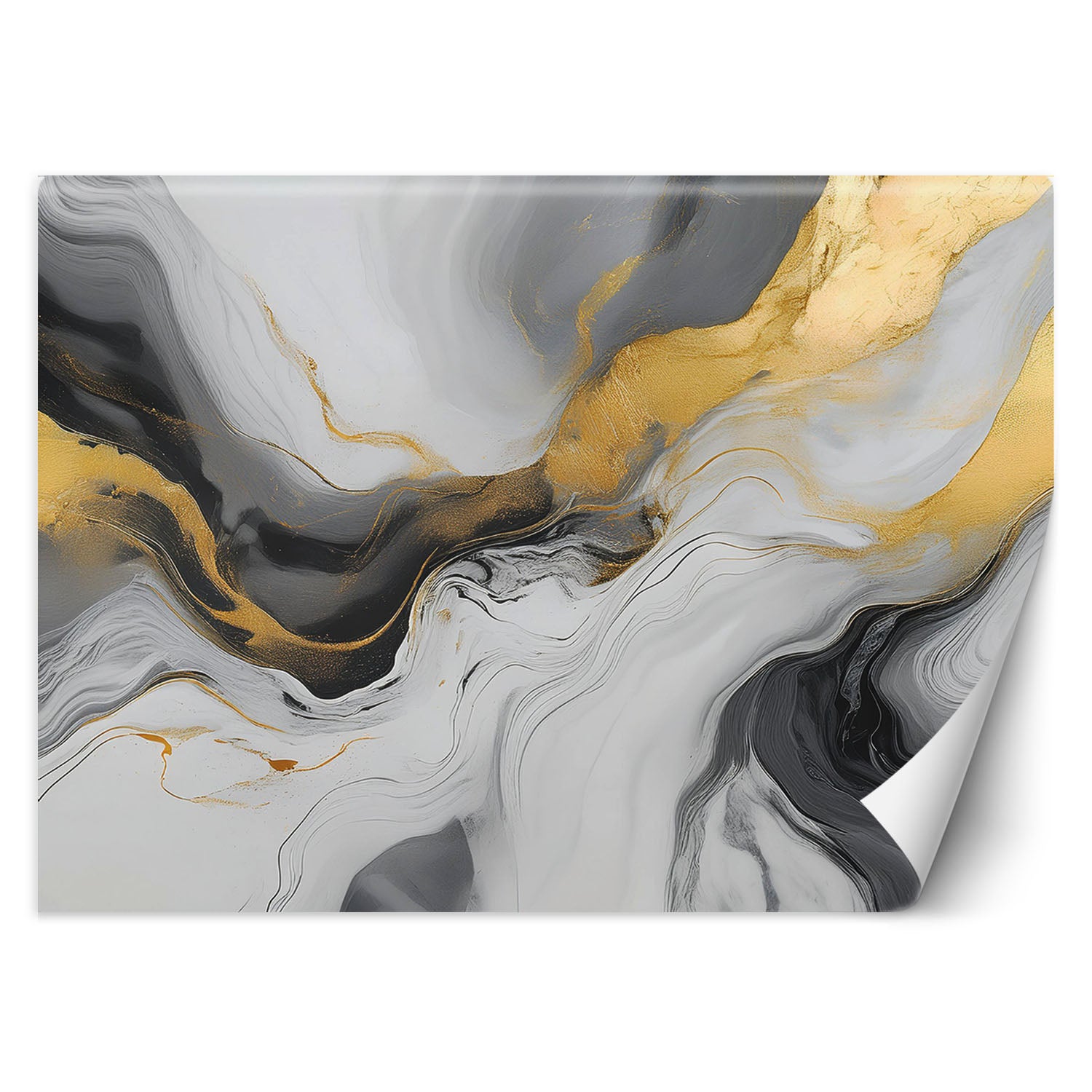 Fototapeta, Marmur Złoto Abstrakcja 150x105