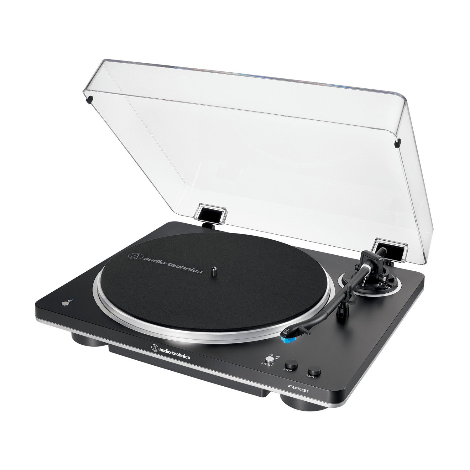 Audio-technica at-lp70xbt tocadiscos de tracción por correa negro, plata totalmente automático, Versión del anuncio