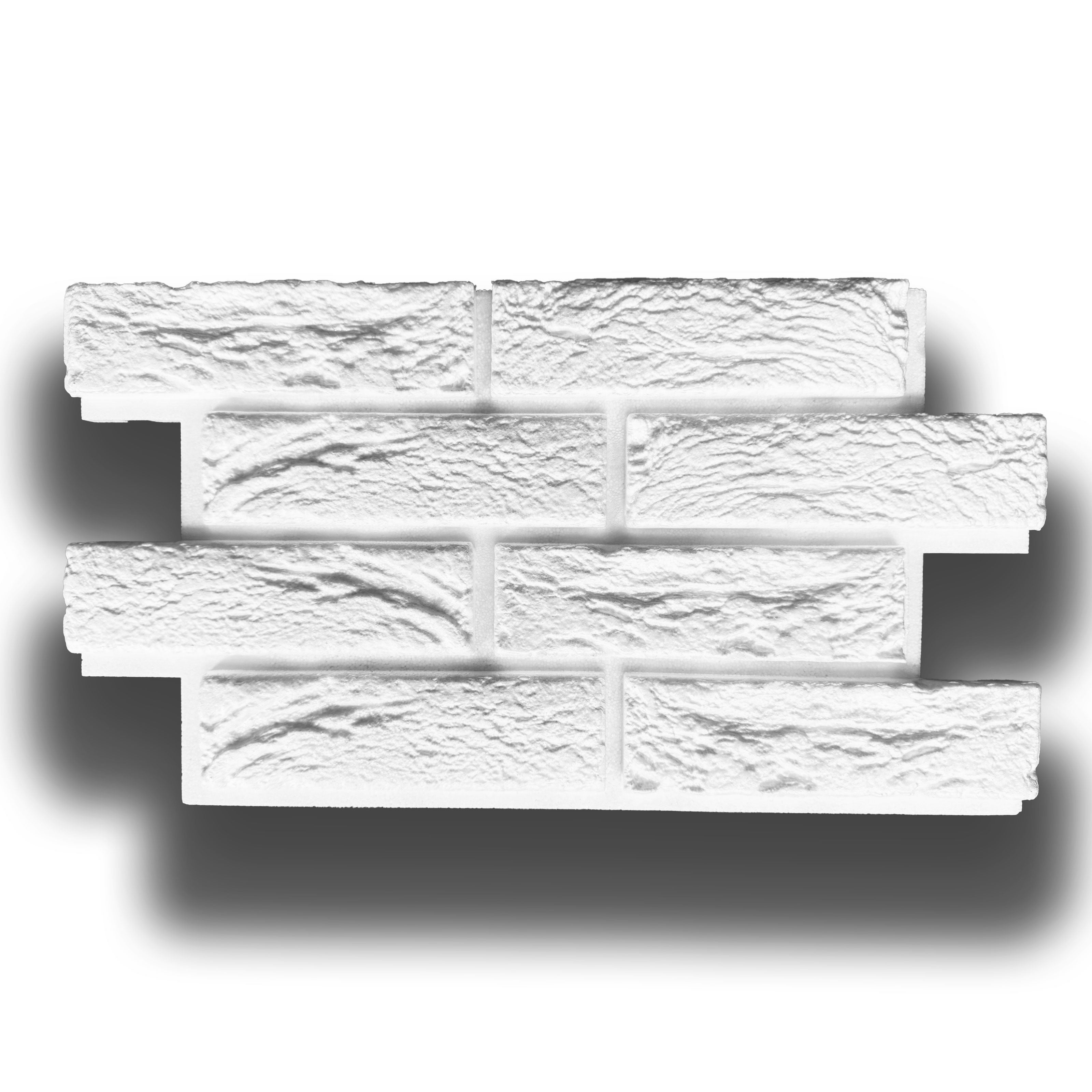 10 o 20 m² (76 o 152 piezas) de placa aislante de poliestireno para ladrillos de 50x27x2 cm que se puede pintar - paquete de 10 metros cuadrados