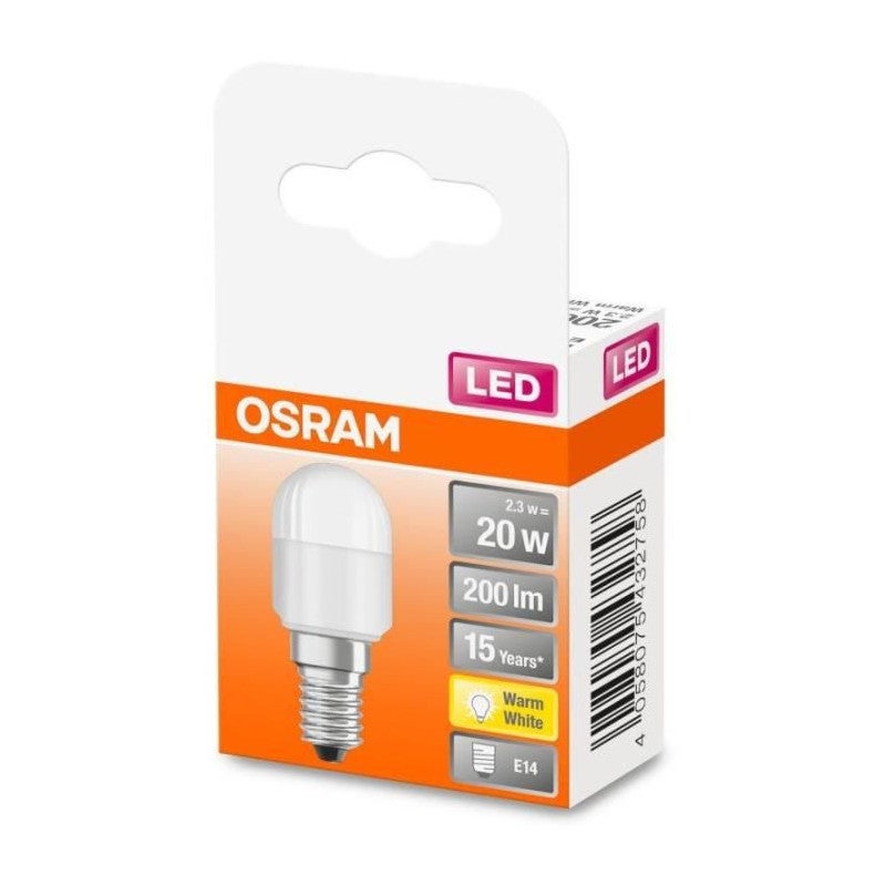 OSRAM LED SPECIAL T26 / Ampoule LED E14, 2,30 W, 20-W-remplacement, givré, Angle de rayonnement: 160 °, Warm White, 2700 K - 5