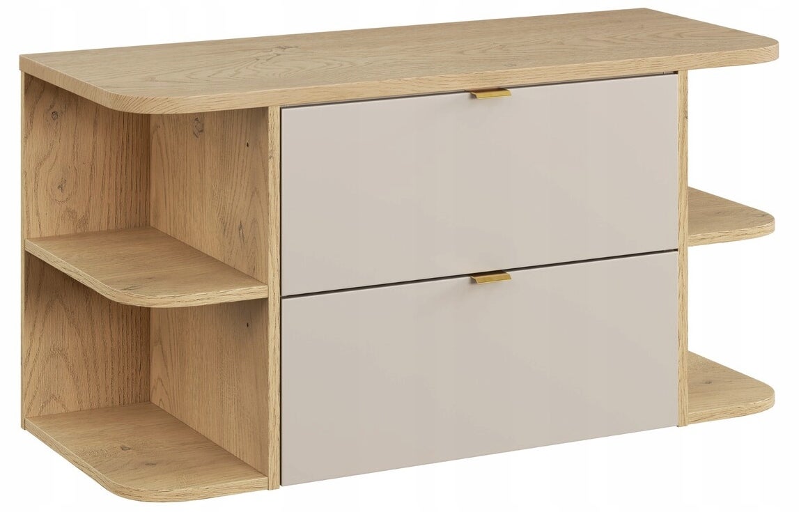 Szafka łazienkowa Dalia 100 cm kaszmir z blatem dab Cremona