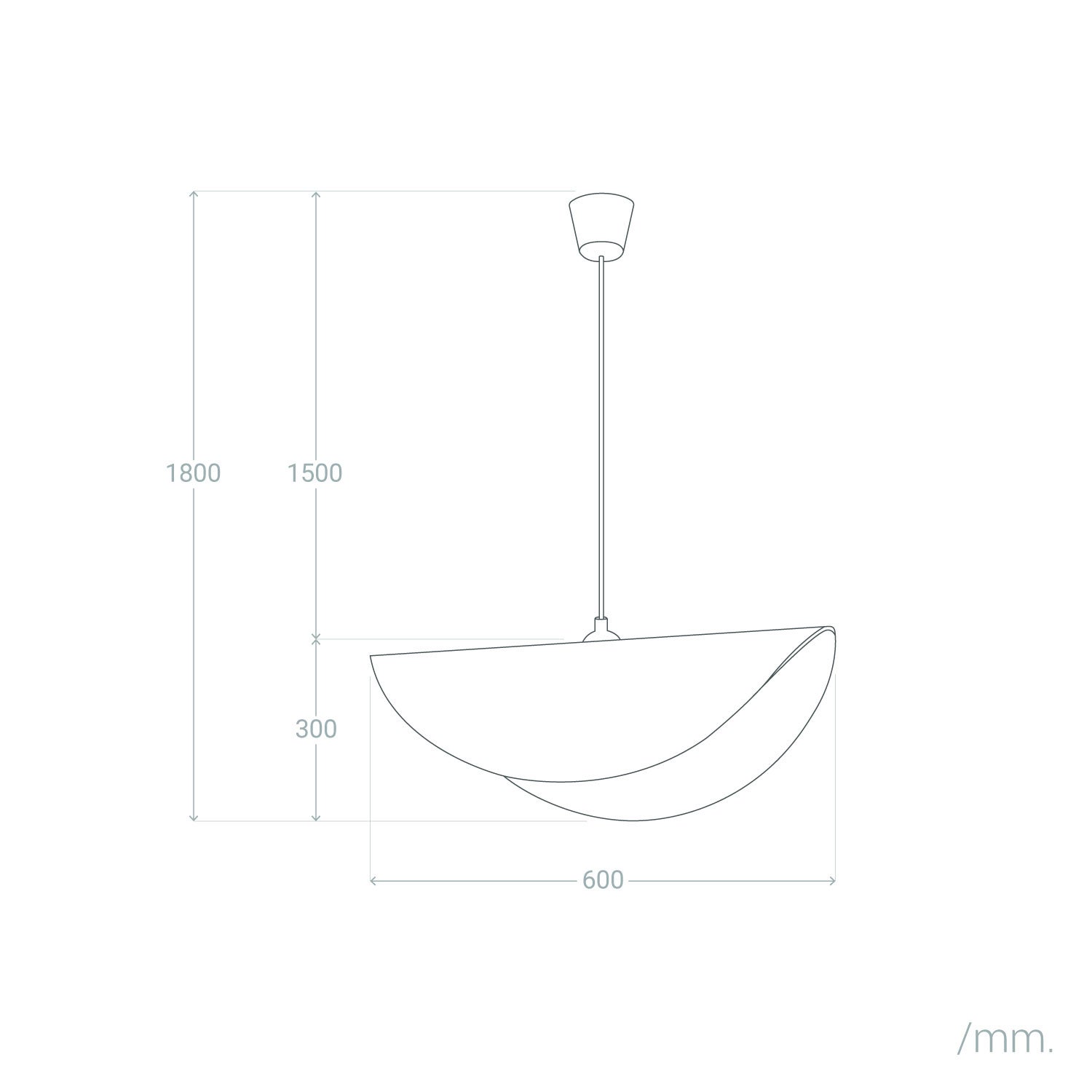 Suspension Feutre Abelia Beige - 5