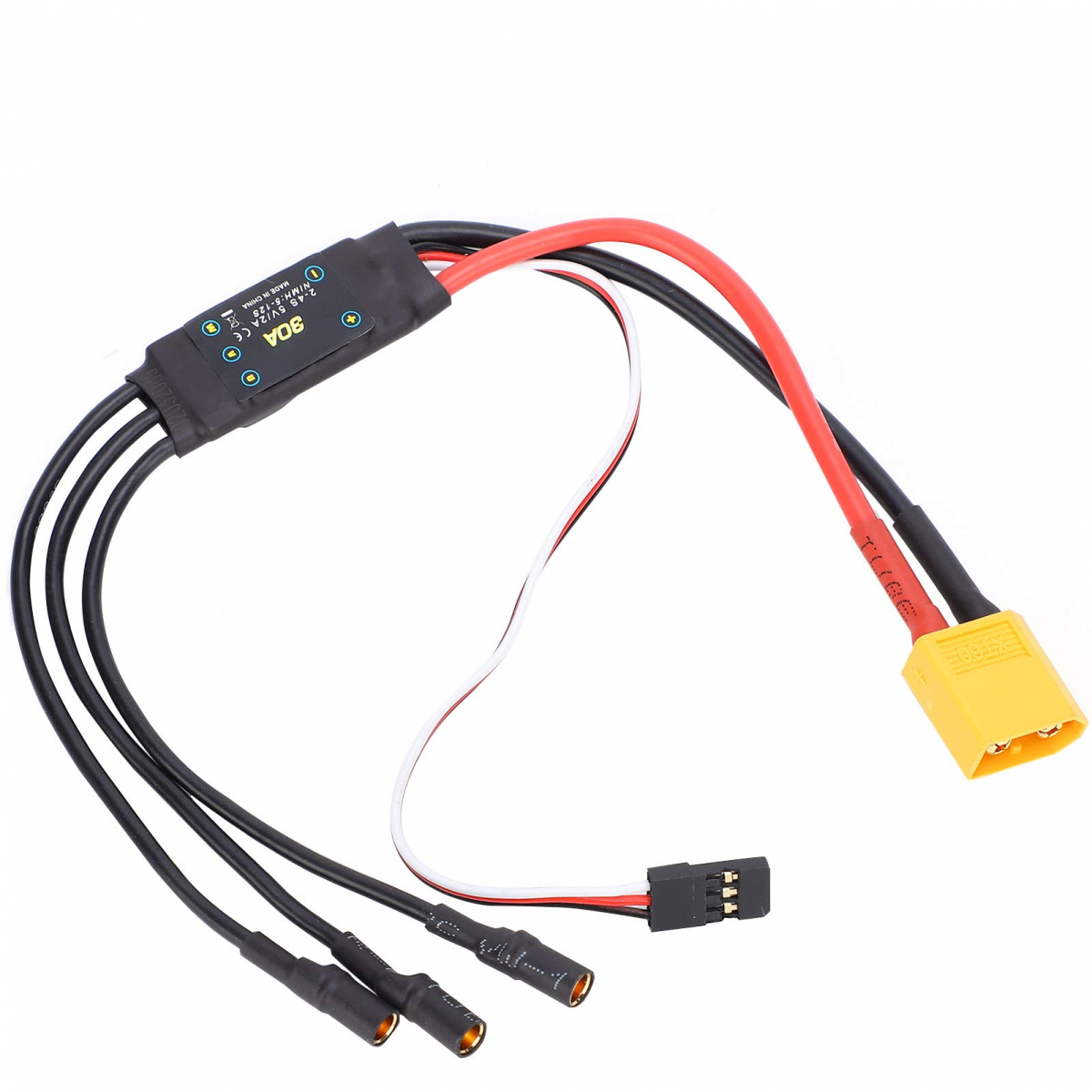 30A Controler electronic de viteză mic fără perii Suport telecomandă dronă jucărie avion negru 100% nou-nouț