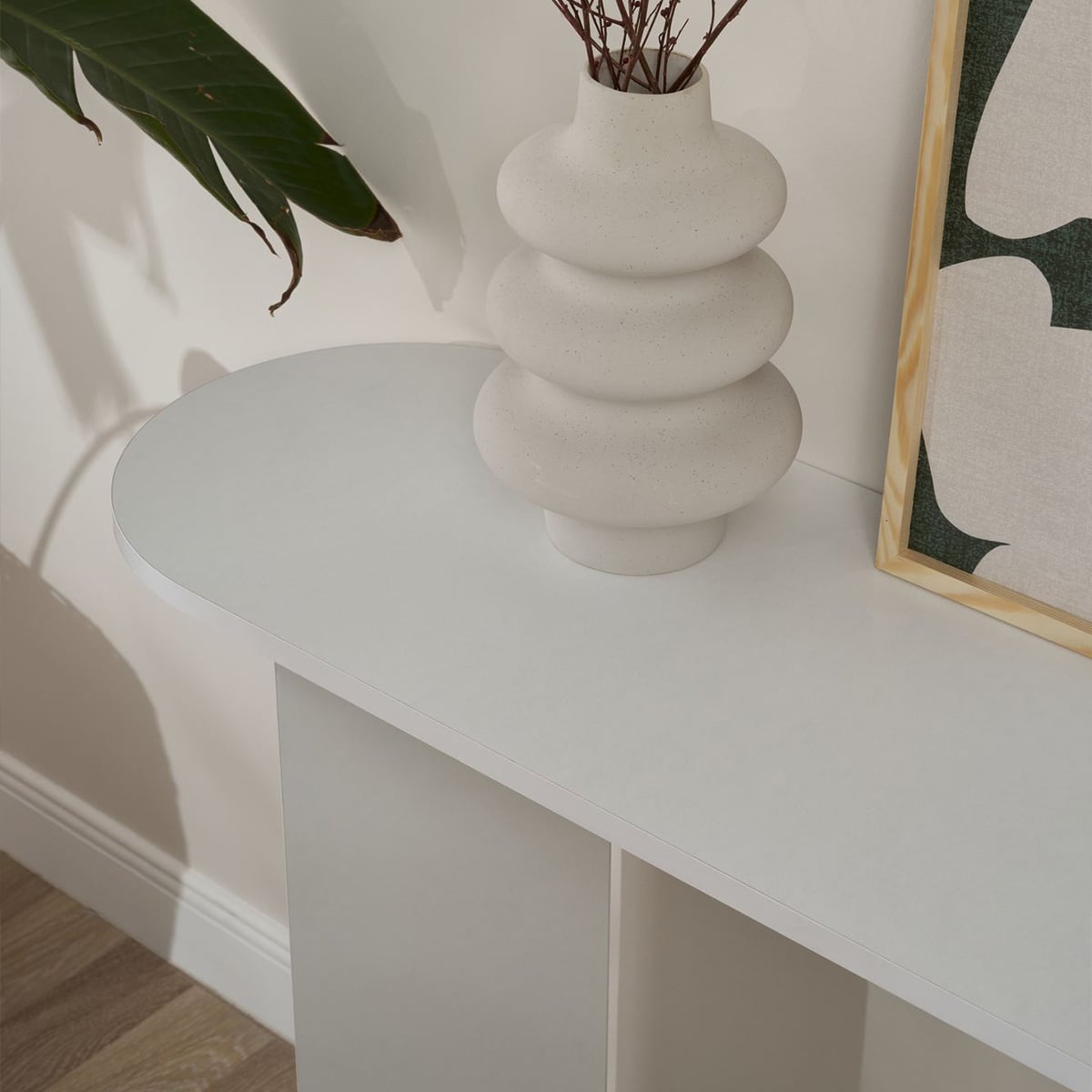 Console d'entrée design minimal ovale Sira | Leroy Merlin