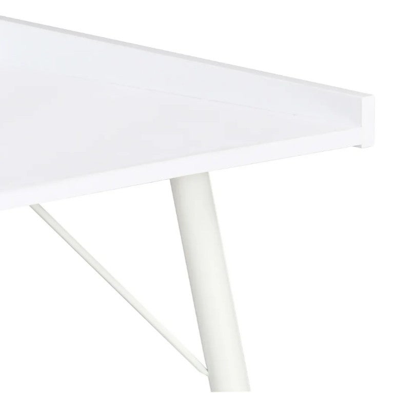 Bureau bois et pieds métal blanc Coolair - 5