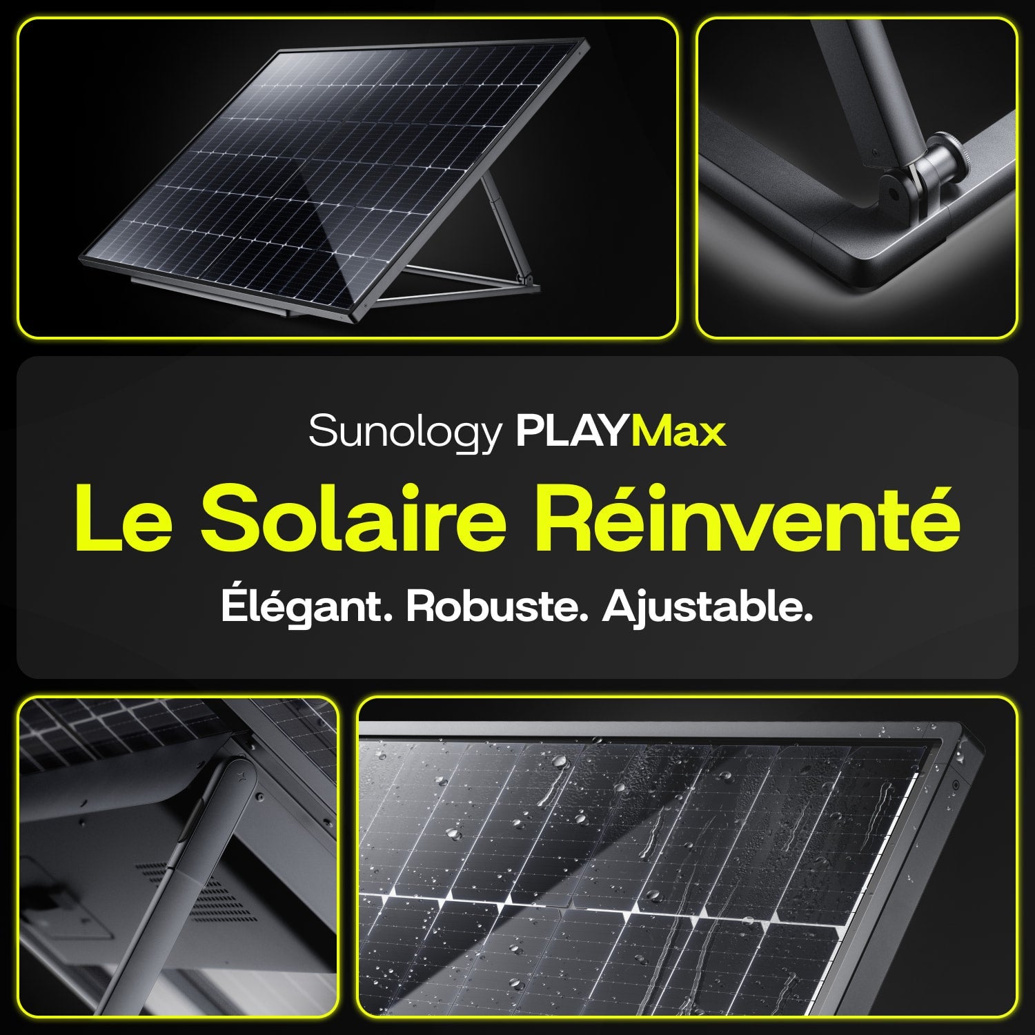 Sunology PLAY Max - Panneau solaire 450W bifacial avec batterie hybride & modulaire 700Wh – Station solaire livrée totalement assemblée - 7