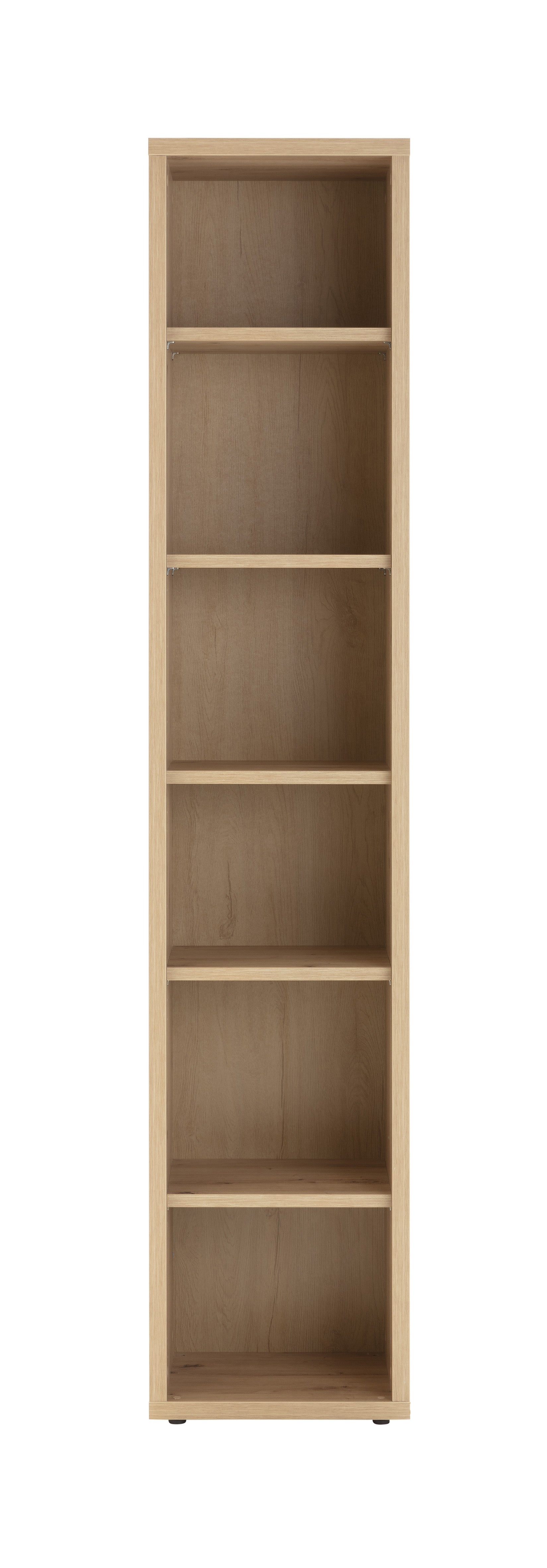 Bush Business Furniture Vista - Estantería Alta De 5 Estantes, Almacenamiento Para Organización De Oficina, Grado Comercial, Colección Vista, Moderna, Color Marrón Oscuro