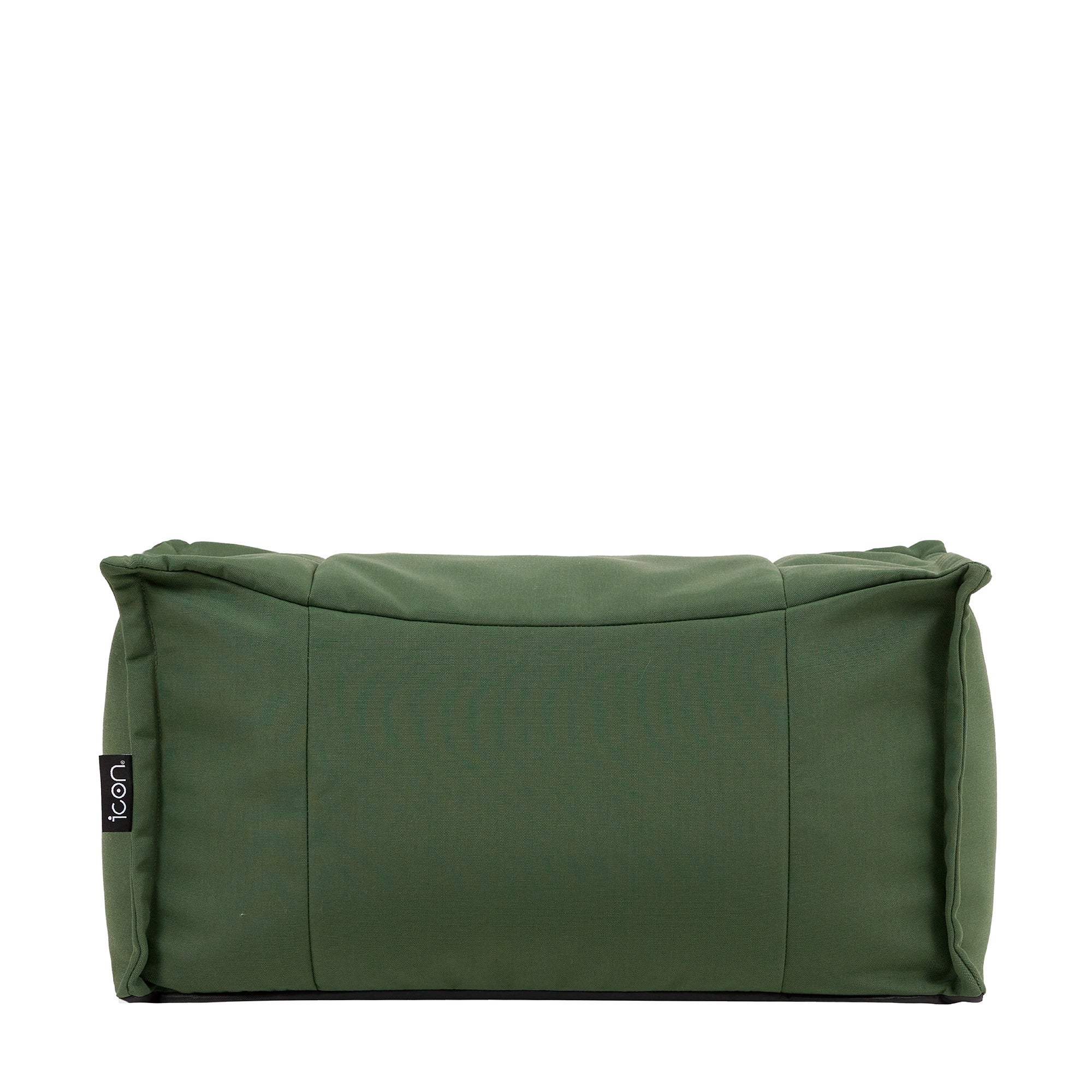 Pouf repose-pieds Icon d'extérieur en oléfine toutes saisons vert kaki, 34x45cm, Made in Allemagne, Oeko-Tex® - 3