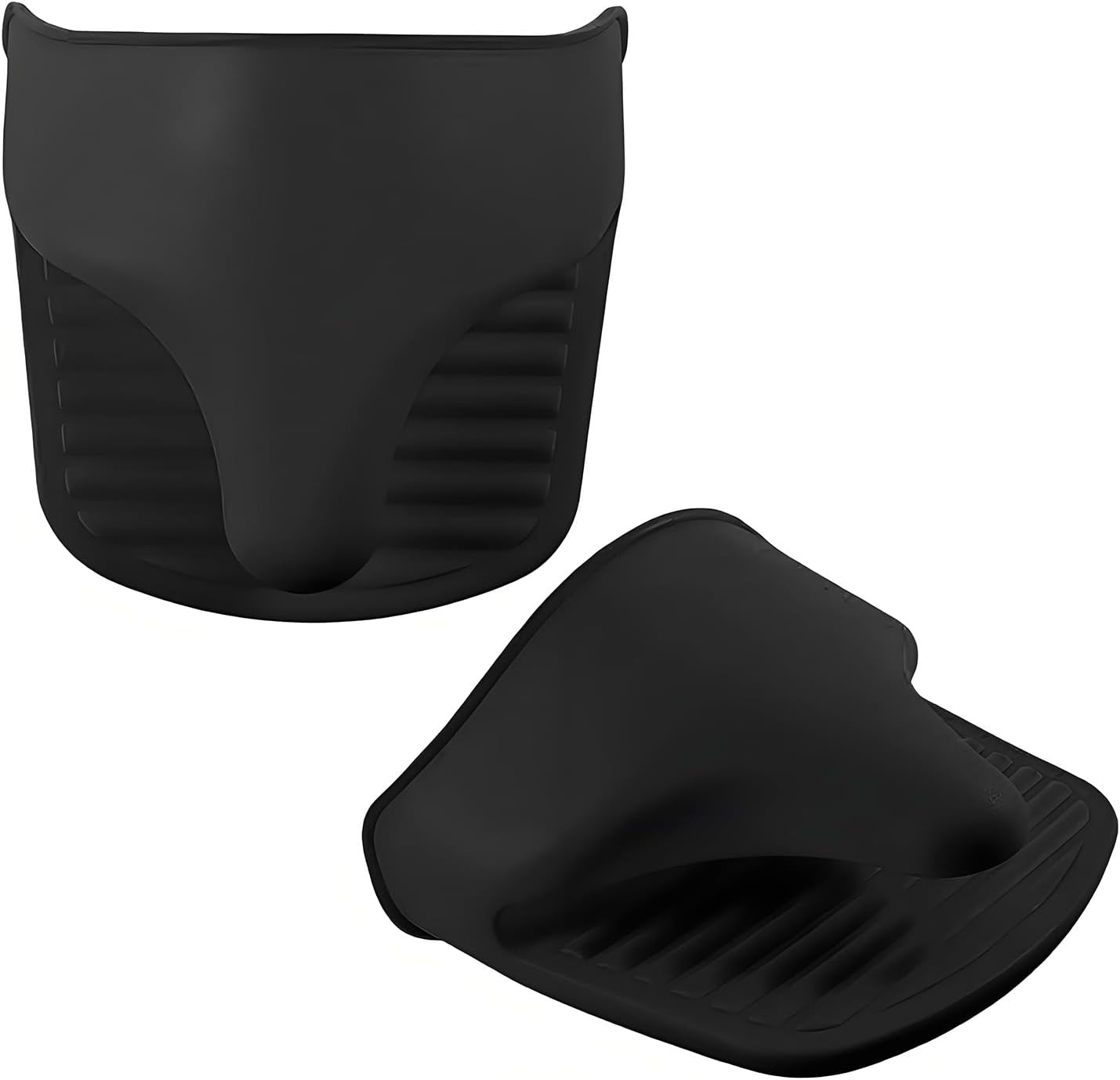 Grube silikonowe rękawice kuchenne (2 szt./para), 12,5 x 11 cm, odporne na ciepło, do pieczenia, gotowania, grillowania i barbecue