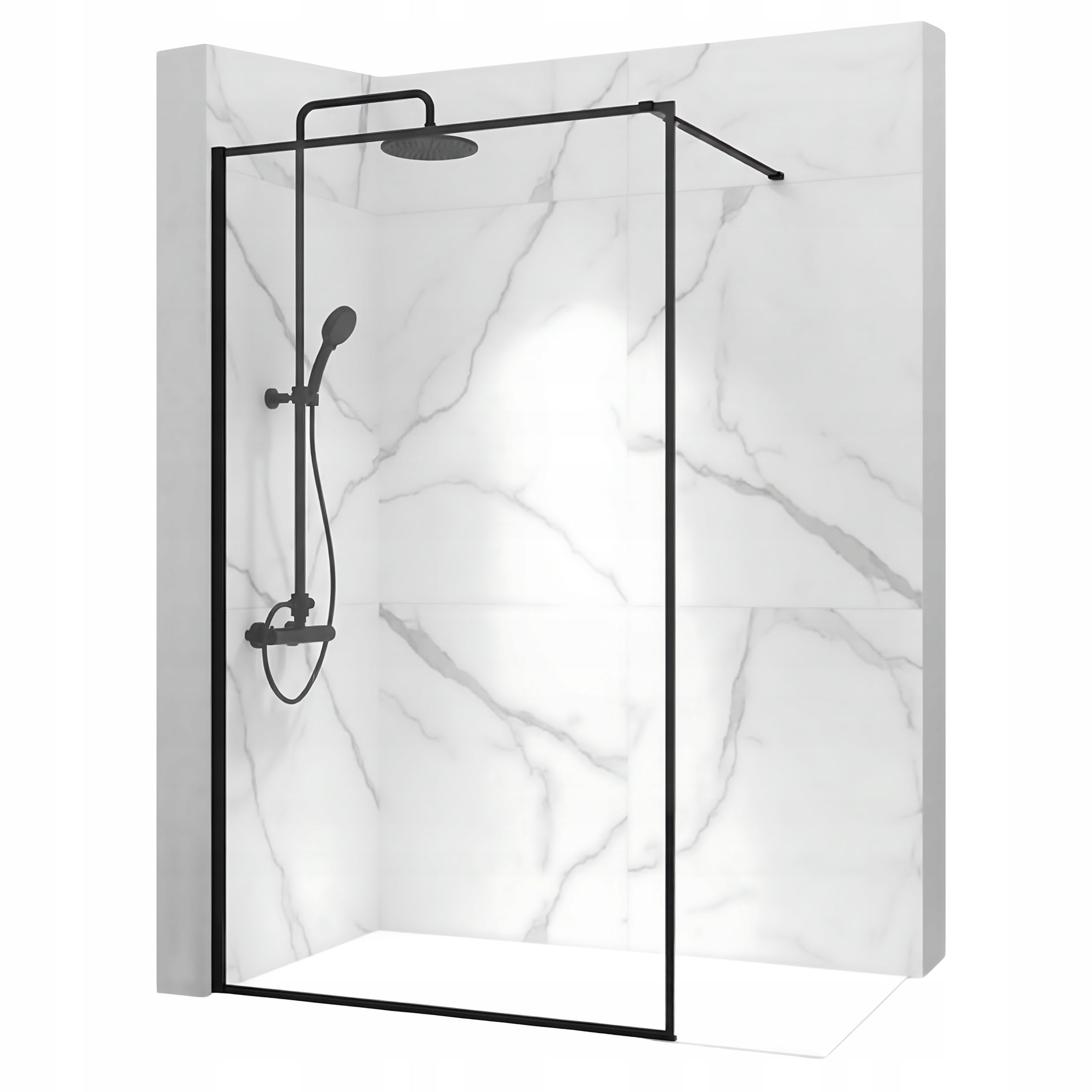 PAROI DE DOUCHE REA BLER 100 BLACK | Tecnomat / ex Bricoman