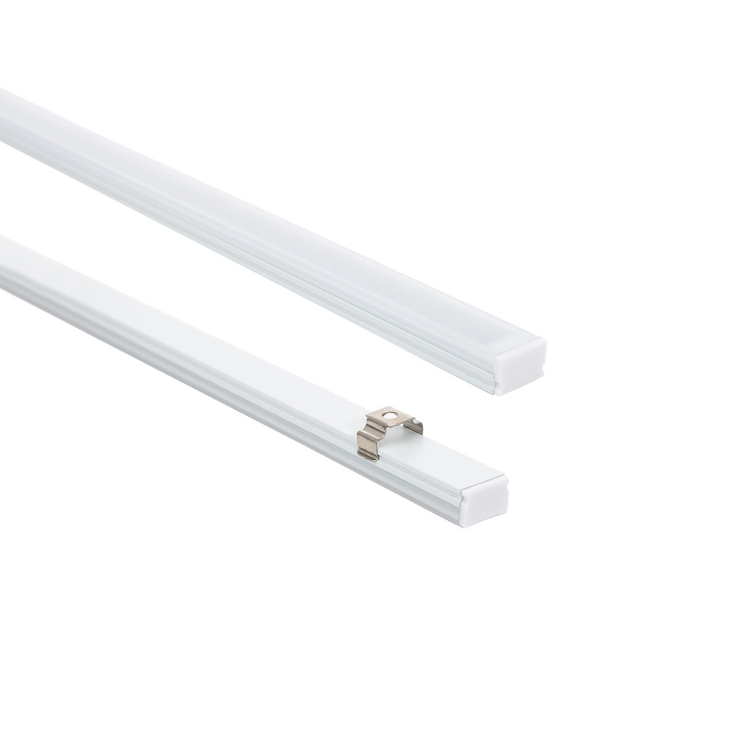 Profilé Aluminium Pour Ruban LED Intégré Placo - Capot Continu Noir - Jusqu'à 20 Mm De Large - 2 Mètres