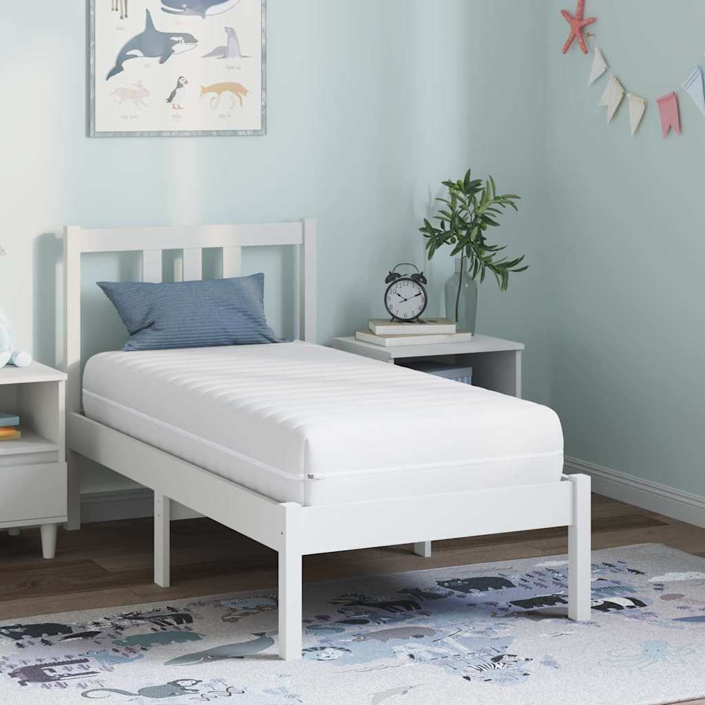 Materac Biały 60 x 120 cm Sprężyna kieszeniowa vidaXL