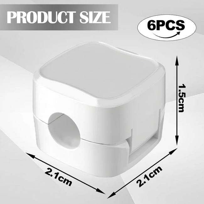 6 Pezzi Fermacavi Adesivi, Clip per Cavi, Portacavo Magnetico, Organizzatore di Cavi Portacavi Organizer Per Portacavi, Gestione Cavi USB di Ricarica Nero 6 Pezzi Fermacavi Adesivi, Clip per Cavi, Portacavo Magnetico, Organizzatore di Cavi Portacavi Organizer Per Portacavi, Gestione Cavi USB di Ricarica Nero