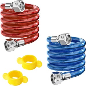 Raccordo A 90° In Acciaio Inox 304, Filettatura G1/2, 2 Pezzi, Estremità AG E IG, Girevole, Per Tubi Acqua E Sanitari