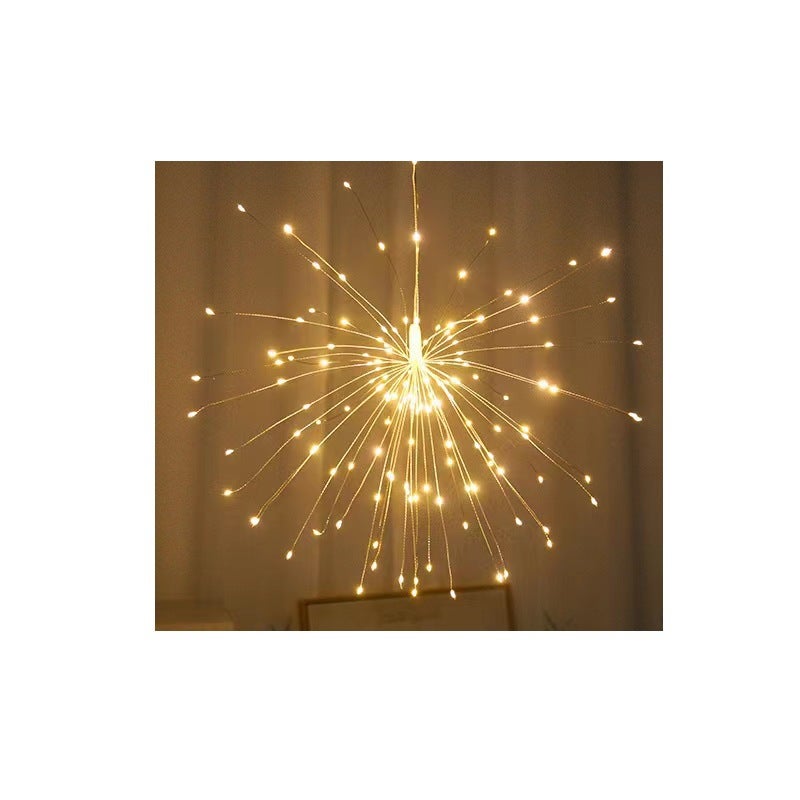 Luces Navideñas De Fuegos Artificiales USB - Paquete De 4, 480 LEDs, 8 Modos, Impermeables IP67, Mando A Distancia, Ideal Para Decoración Exterior E Interior