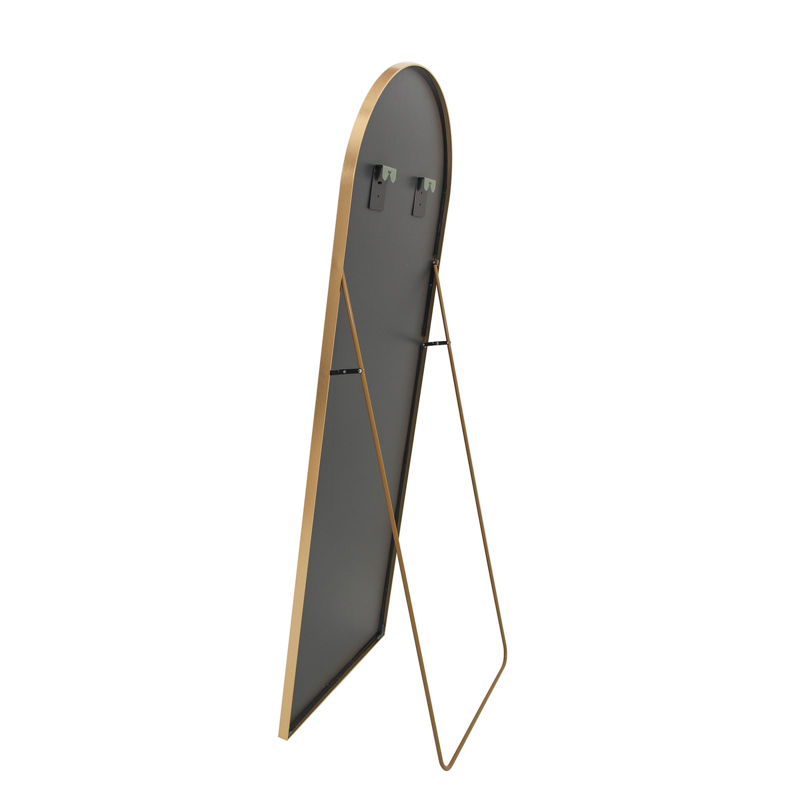 miroir sur pied, miroir arche, 162 x 53 cm, grand miroir, miroir sur pied chambre, miroir doré, pour Chambre, Salon, Dressing - 7