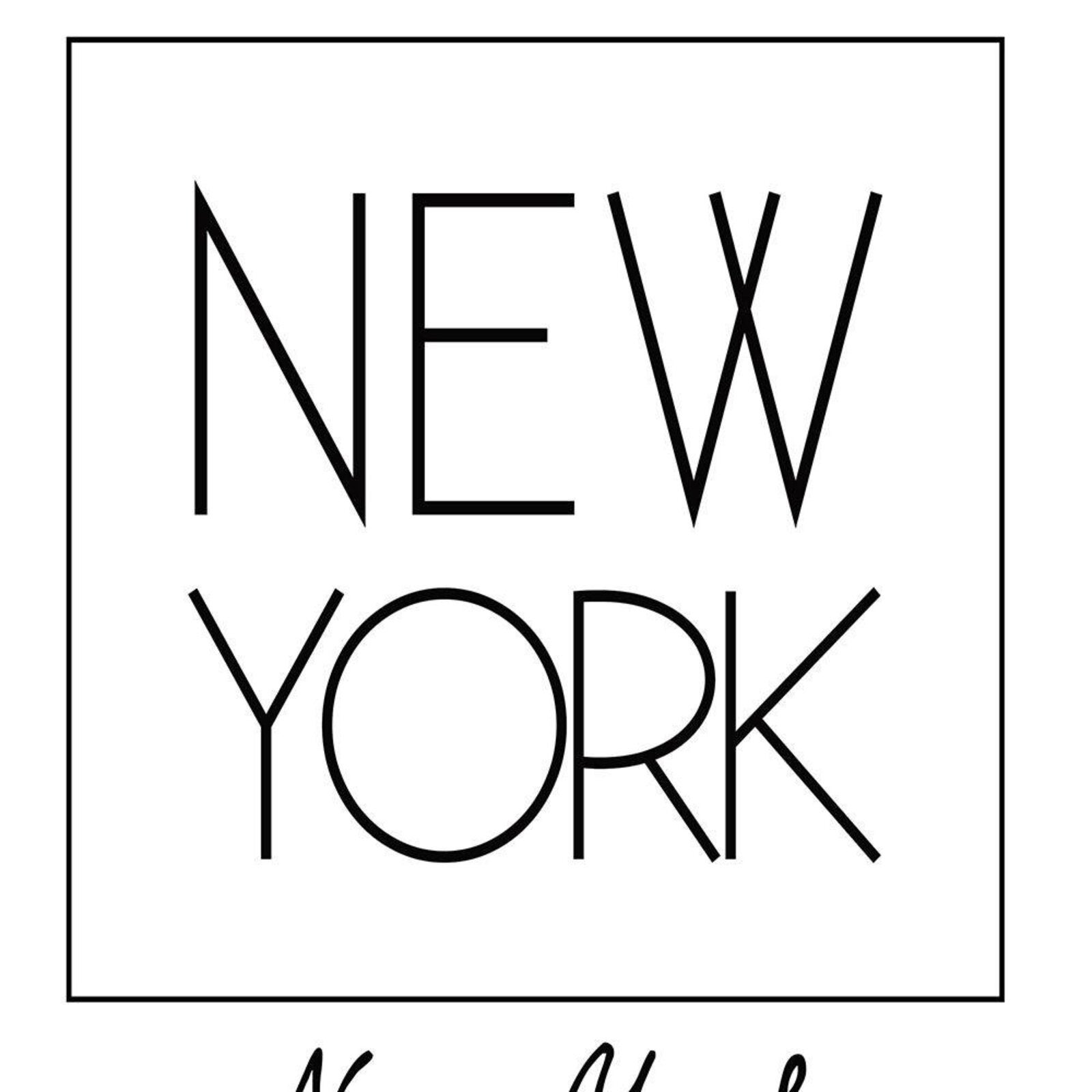 Tableau inscription new york - 60 x 90 cm - 4