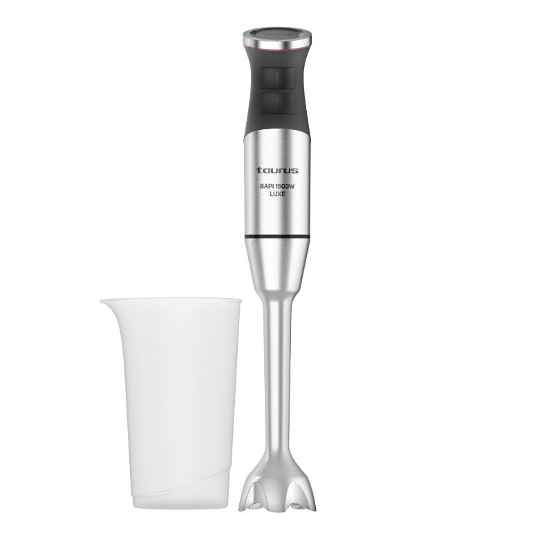 Taurus Bapi 1500 Inox Luxe Batidora de mano de 1500W con vaso medidor de 700ml y cuchillas de acero inoxidable - Imagen 3