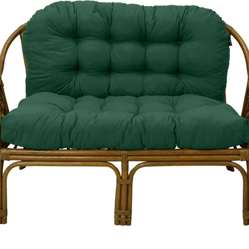 Poduszki na meble rattanowe AMPO komplet ciemny zielony silikon 1 kpl.