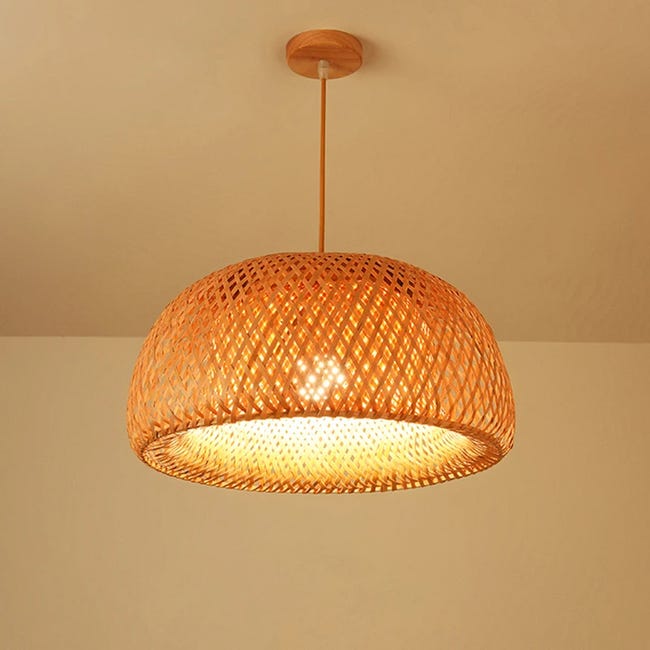 WHL Lampadario in bambù in Rattan E Vimini Lampada da bambù Lampadario Bamboo Lampadario E27 Sospensione Cucina Camera da Letto Soffitto Moderno Lampadario Moderno Lampadario Moderno(Size:50cm WHL Lampadario in bambù in Rattan E Vimini Lampada da bambù Lampadario Bamboo Lampadario E27 Sospensione Cucina Camera da Letto Soffitto Moderno Lampadario Moderno Lampadario Moderno(Size:50cm