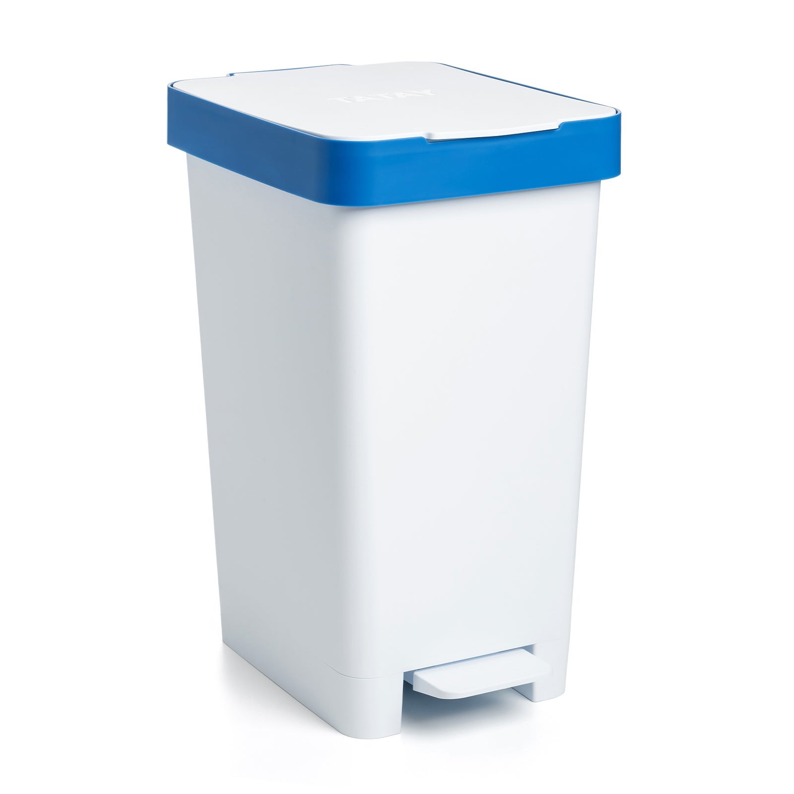 Tatay Poubelle De Cuisine 25L - Couvercle Basculant, Sans BPA, Blanc | Design Simple Et Facile à Nettoyer