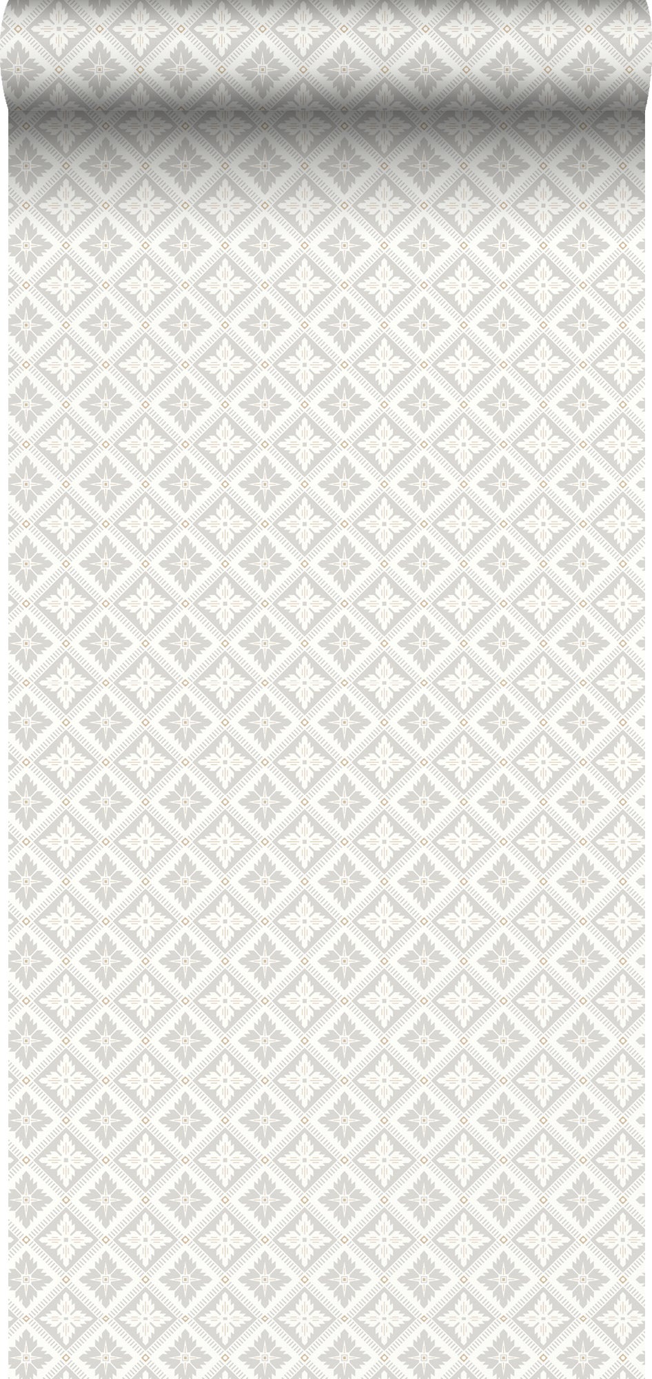 Tapeta motyw płytek szarymIbiałym - 53 cm x 10.05 m - BORASTAPETER