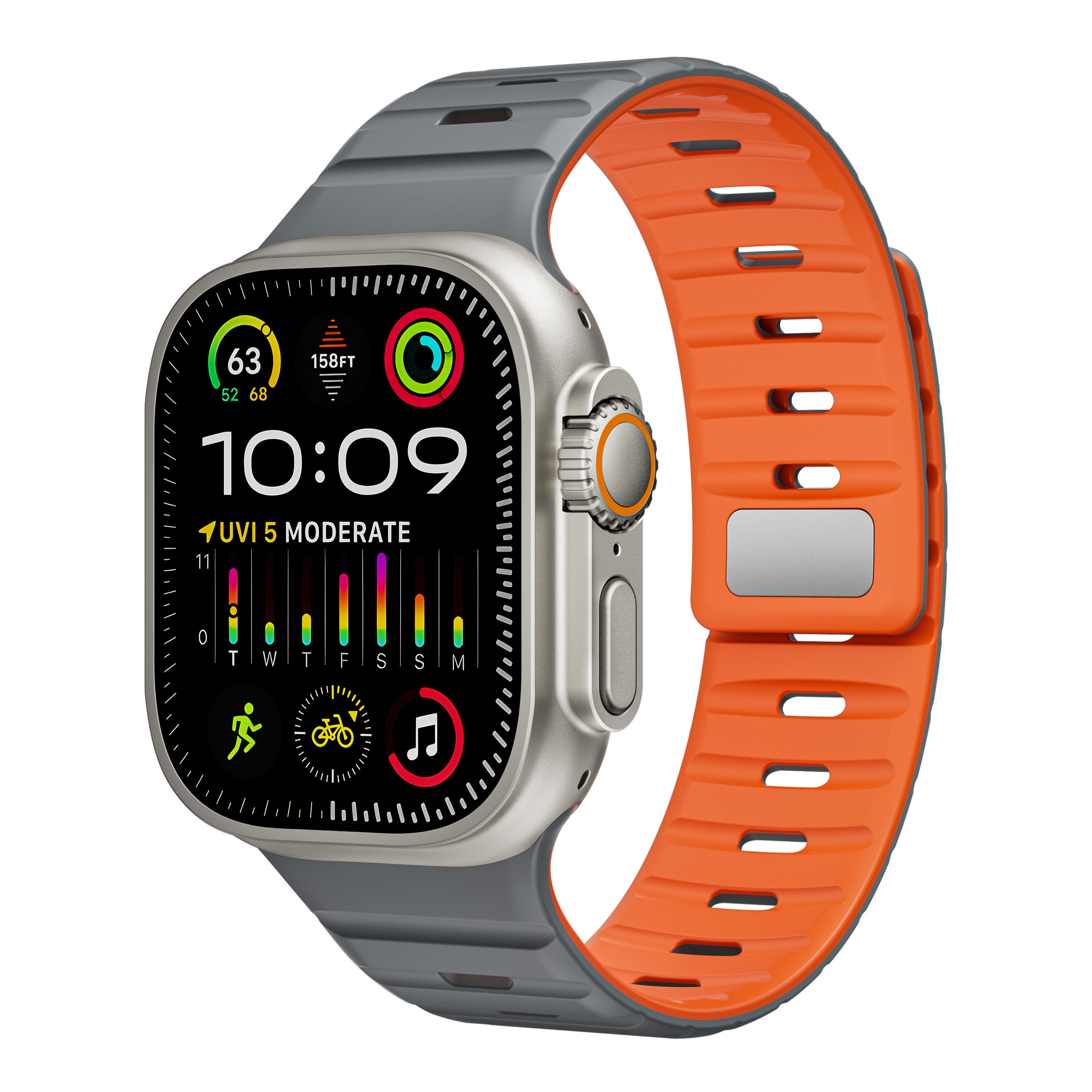 Nike Cinturino Apple Watch Watch Series Cinturino Arancione Apple