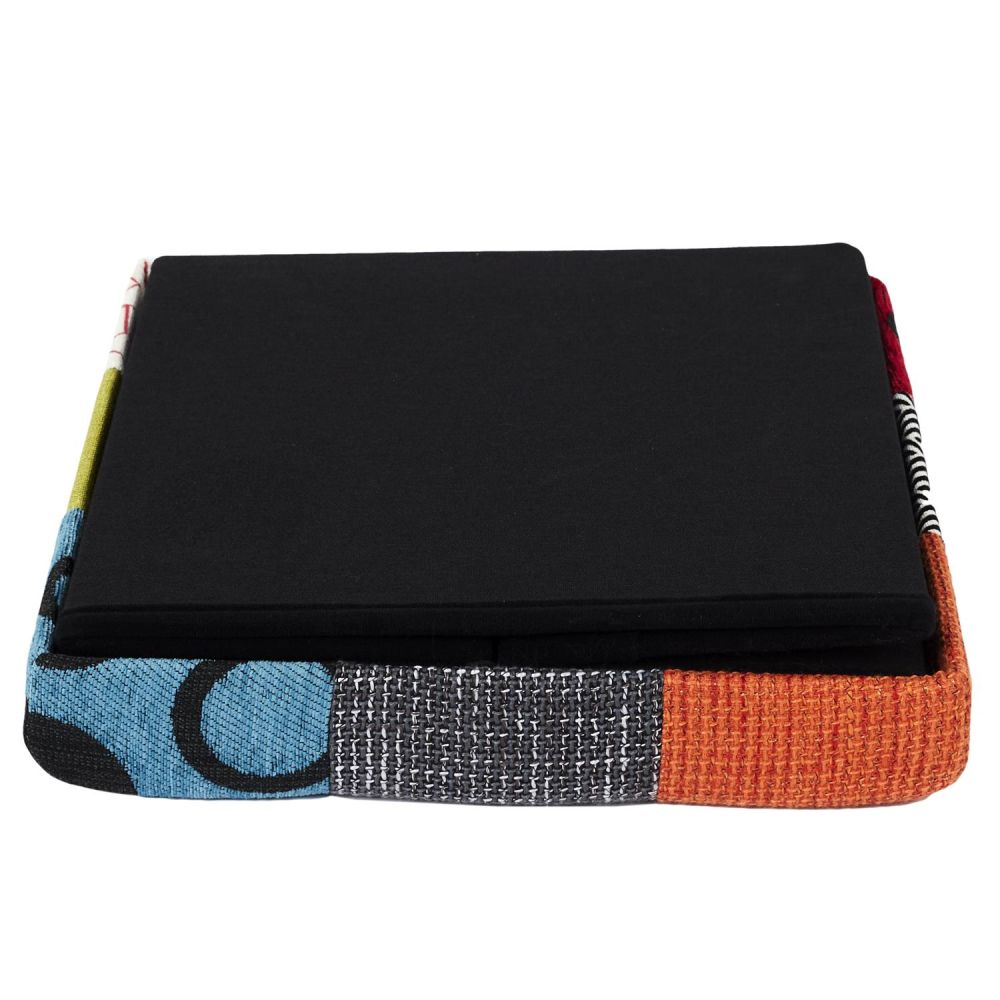 Pouf pliable coffre de rangement Patchwork - 5