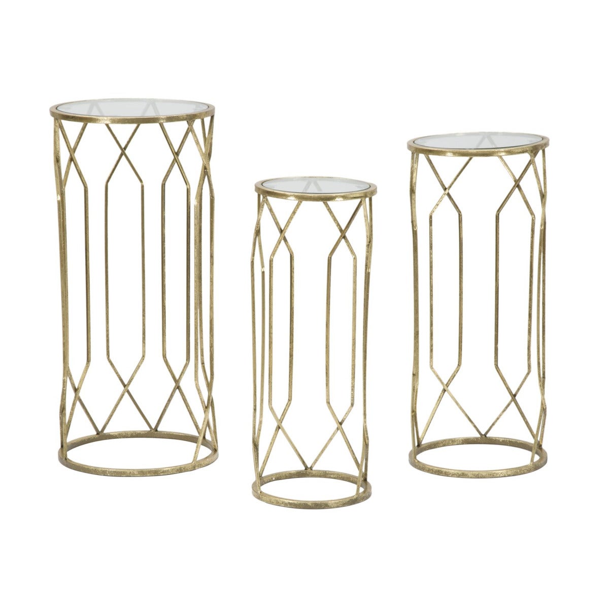 Stolik Kawowy MF597, Metal, Złoto, Seven Design