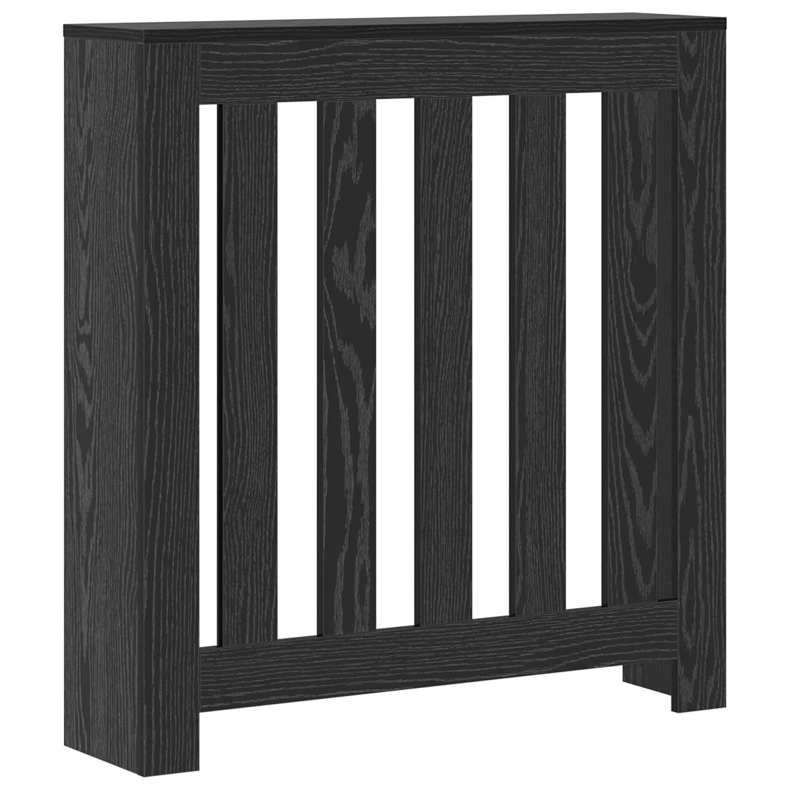 vidaXL Cache-Radiateur Chêne noir 78 x 20 x 82 cm Bois d'ingénierie - 2