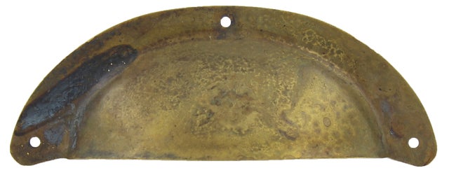 MANIGLIA OTTONE 15122 96X37 MM ANTICATO**