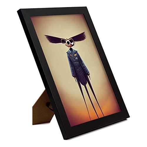 Nacnic Set De 3 Posters Viajes Al Estilo De T Burton Ilustraciones De Profesiones Y Oficios Inspiradas En Arte Gótico Diseño Y A4 Marco Negro - 2