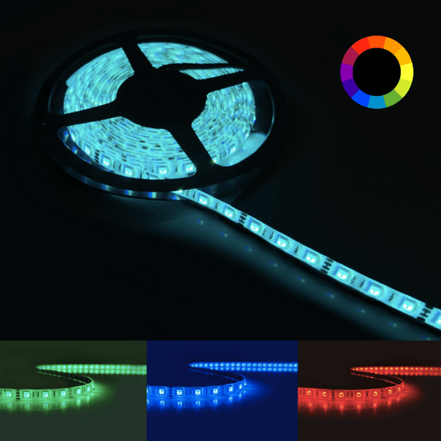 Ruban LED RGB 12V 5M 5050 IP44 60LED/m - SILAMP