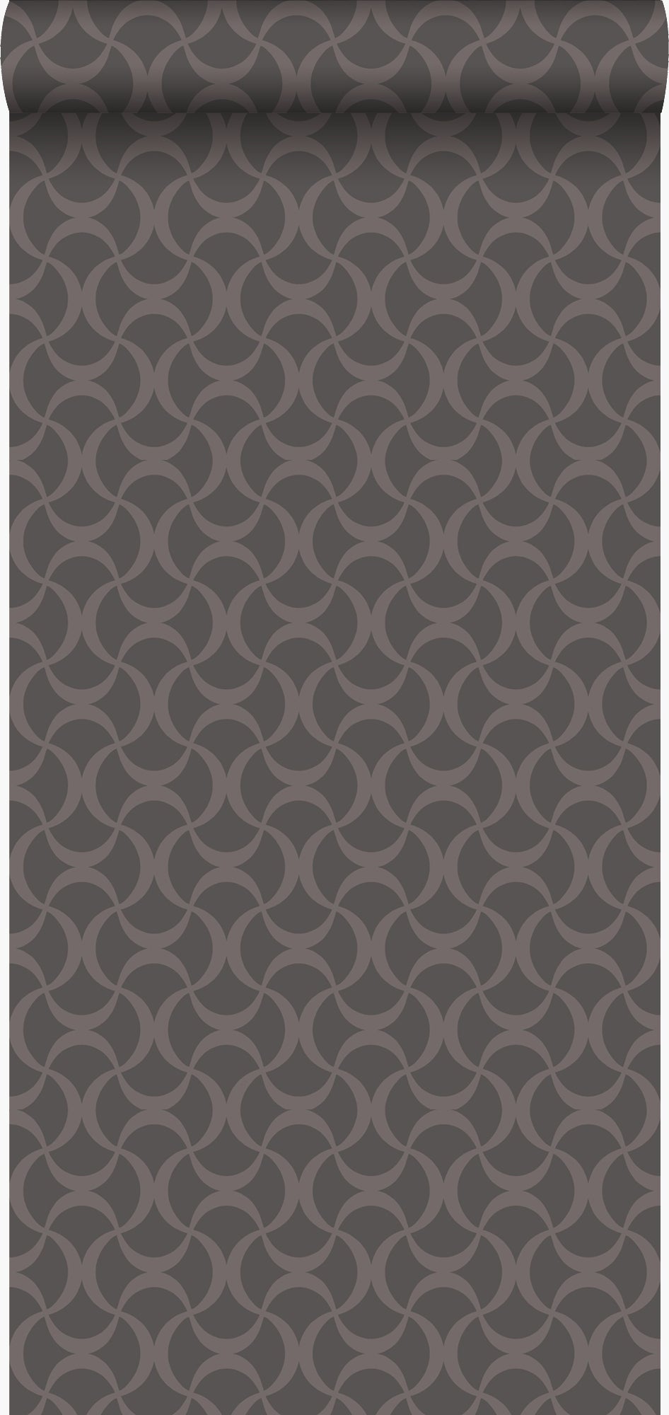 Tapeta graficzny ciemnoszarym - 53 cm x 10.05 m - ORIGIN