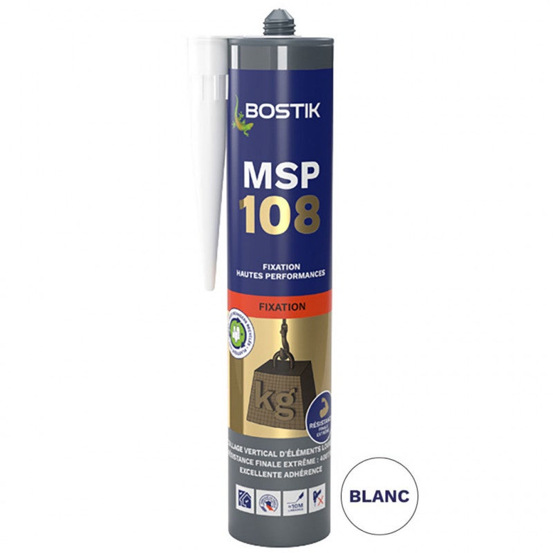 Bostik 801103 Lot De 6 Mastic Adhésif Blu Tack Bleu 60g - Réutilisable Et Polyvalent
