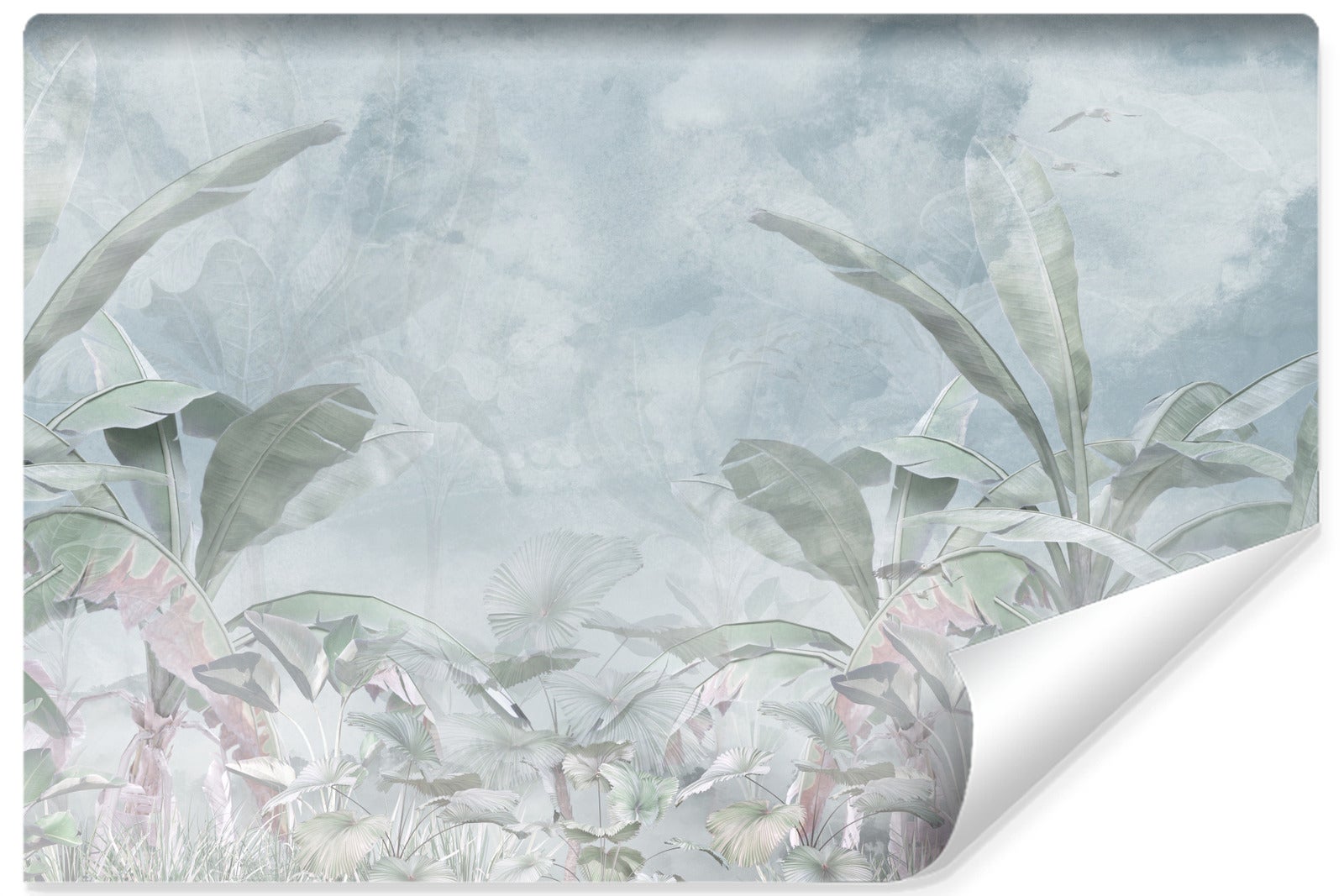 Vlieseline papel pintado fotográfico para salón plantes feuilles tropicales 360cm x 240cm