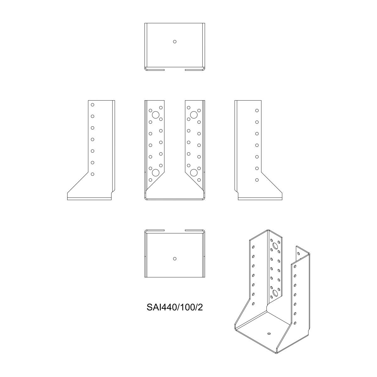 Sabot ailes intérieures 100 x 170 x 2 - Simpson - 2