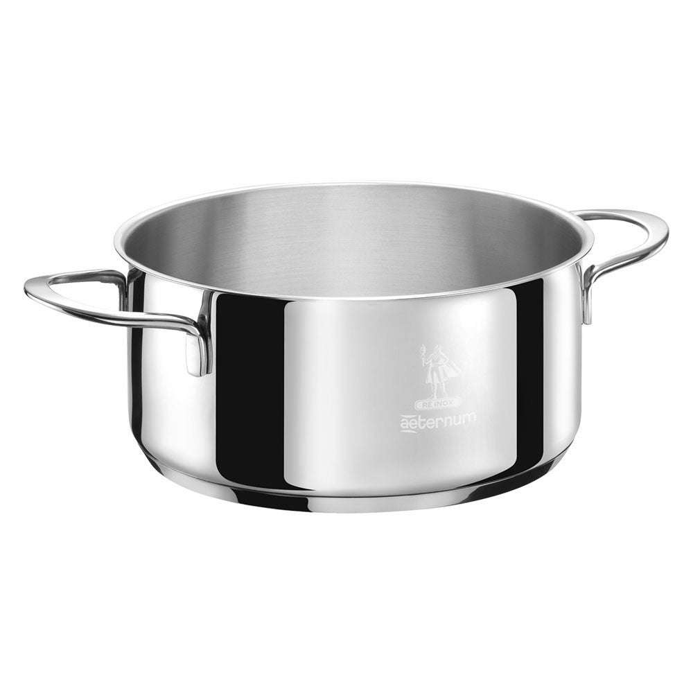 Aeternum Casseruola 2 manici, Acciaio Inox, Adatto anche all'induzione
