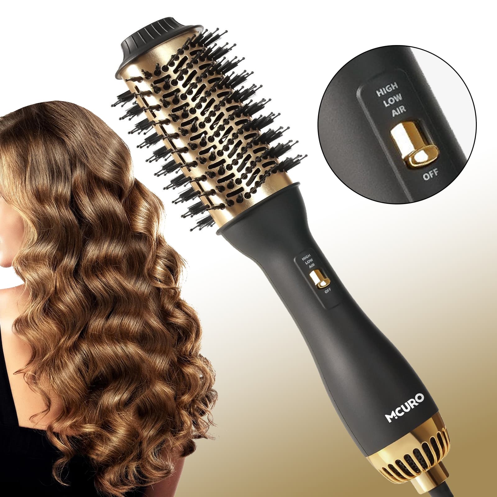 Brosse soufflante Brosses lissantes avec Brosse sèchecheveux 4en1 — free download