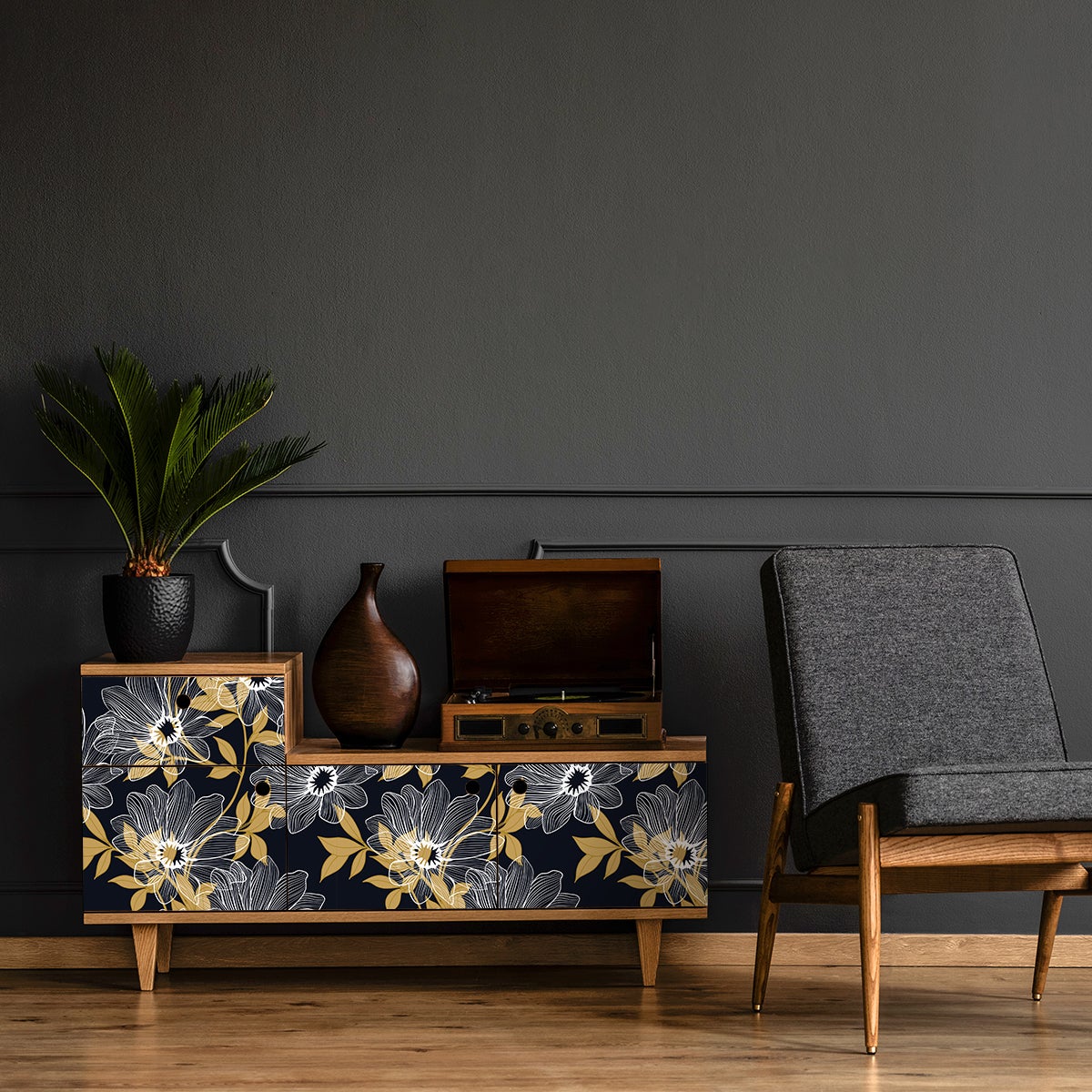 Adesivo mobili tropicale nara - Sticker adesivo - adesivi murali - 40x60cm - 3