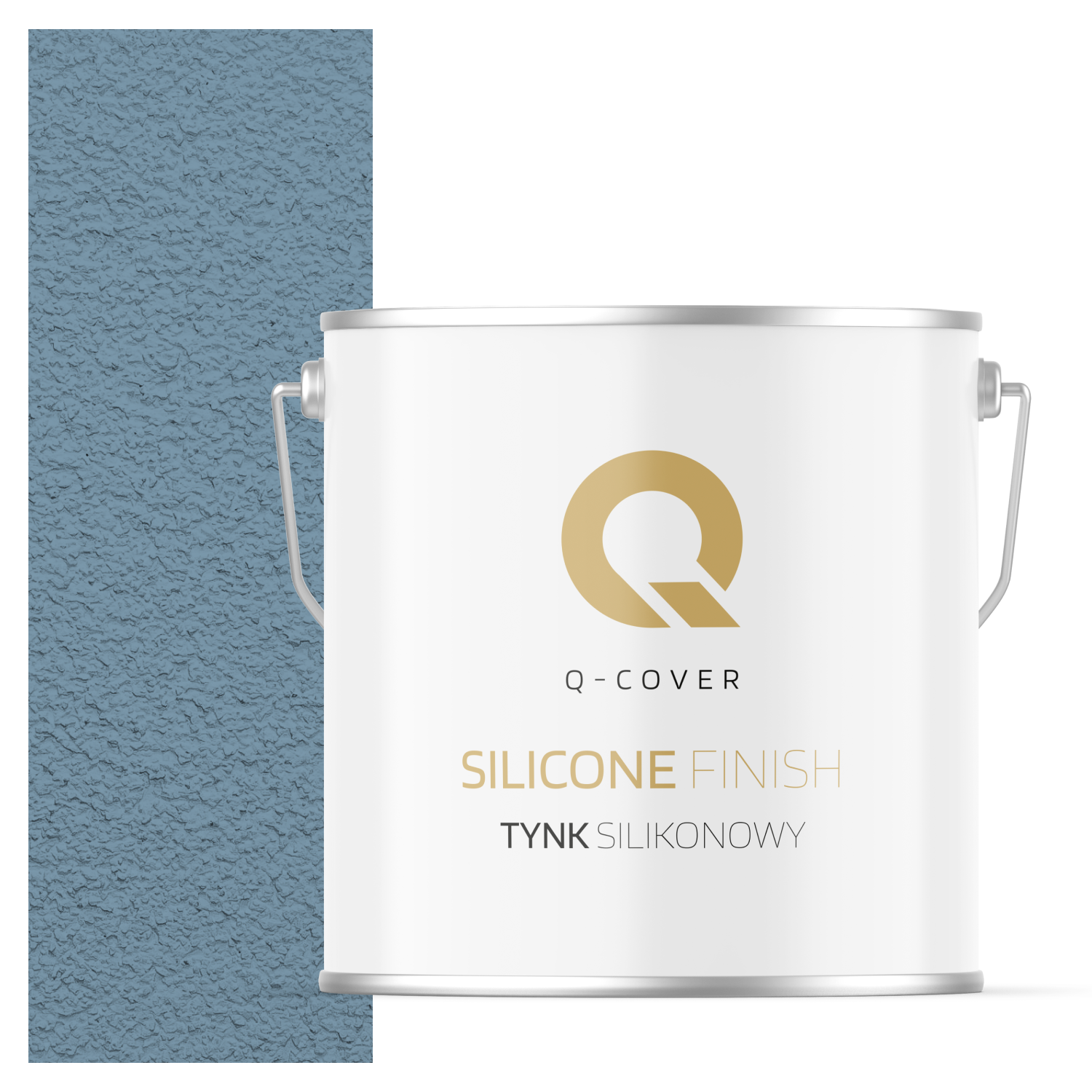Tynk Silikonowy Elewacyjny Baranek 1.00mm Q-Cover Niebieski F126 7KG