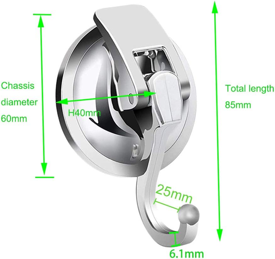 2 Ganci A Ventosa Per Bagno E Cucina - Porta Asciugamani Senza Fori, Carico Fino A 3kg - Foto 5