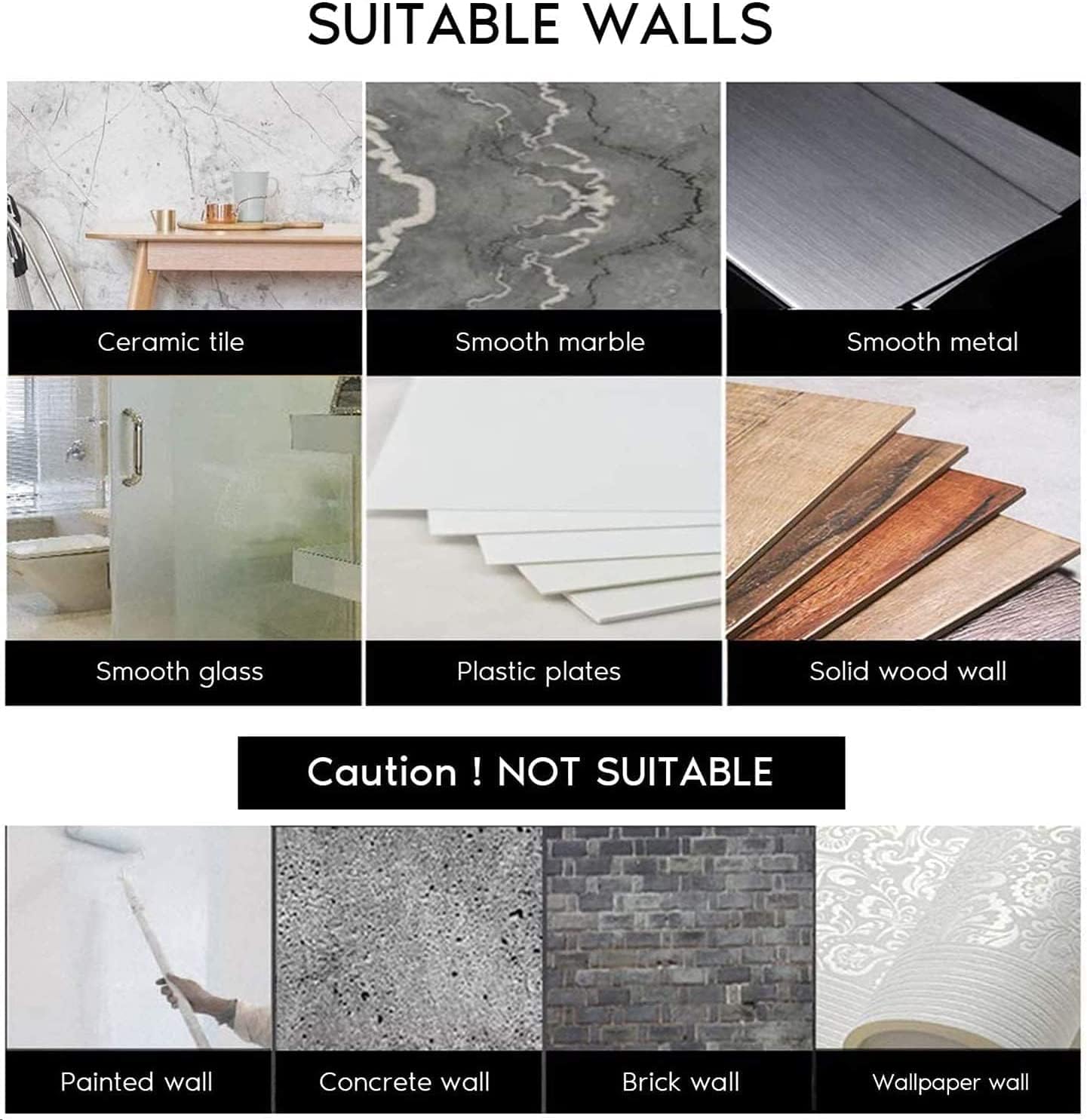 Porte-serviettes mural pour salle de bain, sans perçage, en acier inoxydable SUS304, 37 cm, argenté - 8